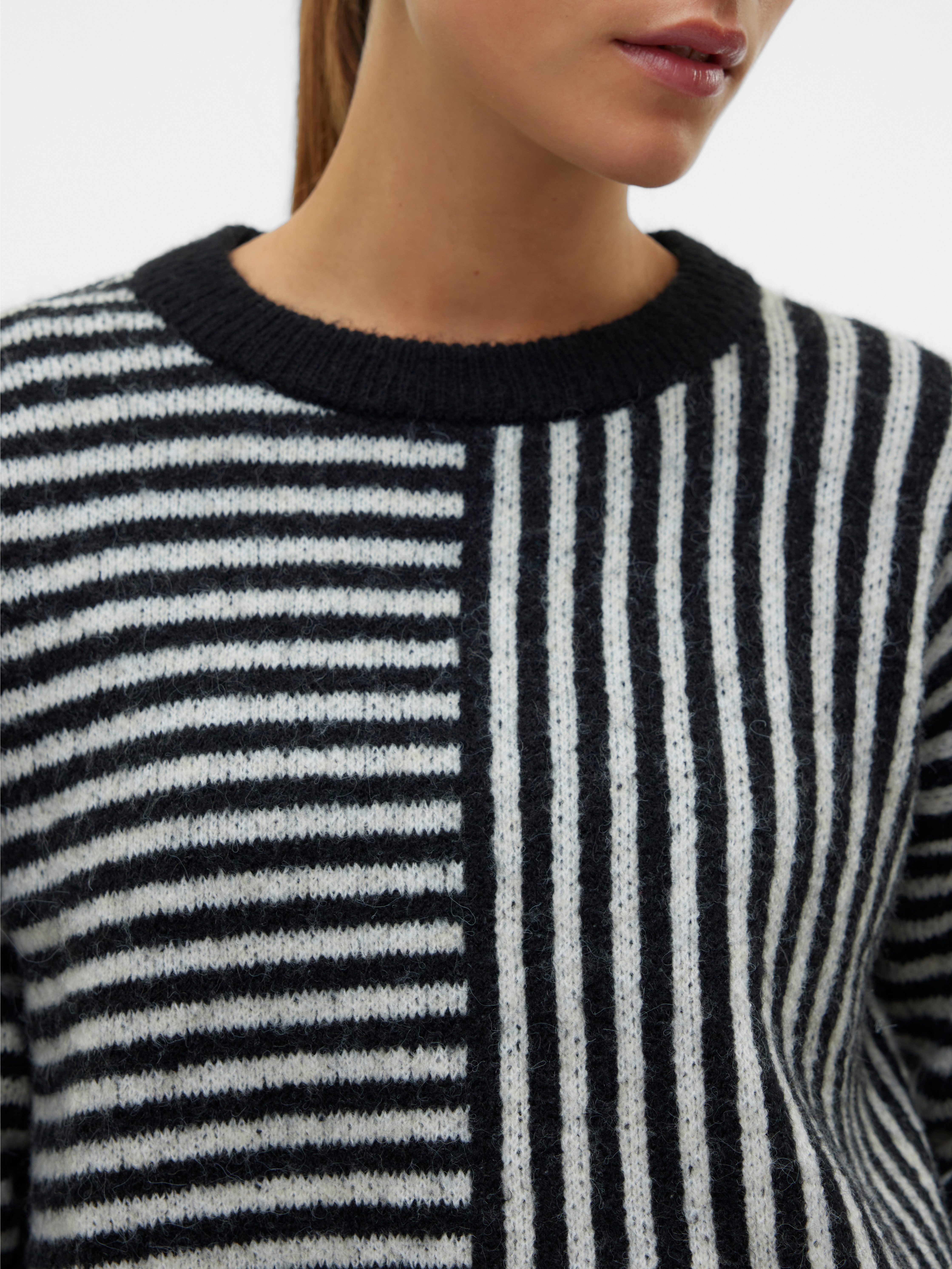 Vero Moda Gebreide trui VMURANUS LS ONECK CROPPED PULLOVER GA BF