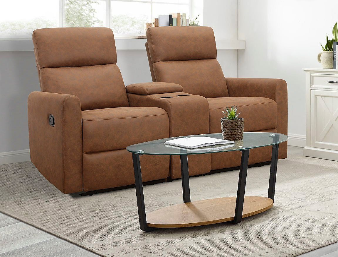 Home affaire 2-zitsbank Daoulas, 2-zits bioscoopbank, TV-fauteuil, multimedia bank