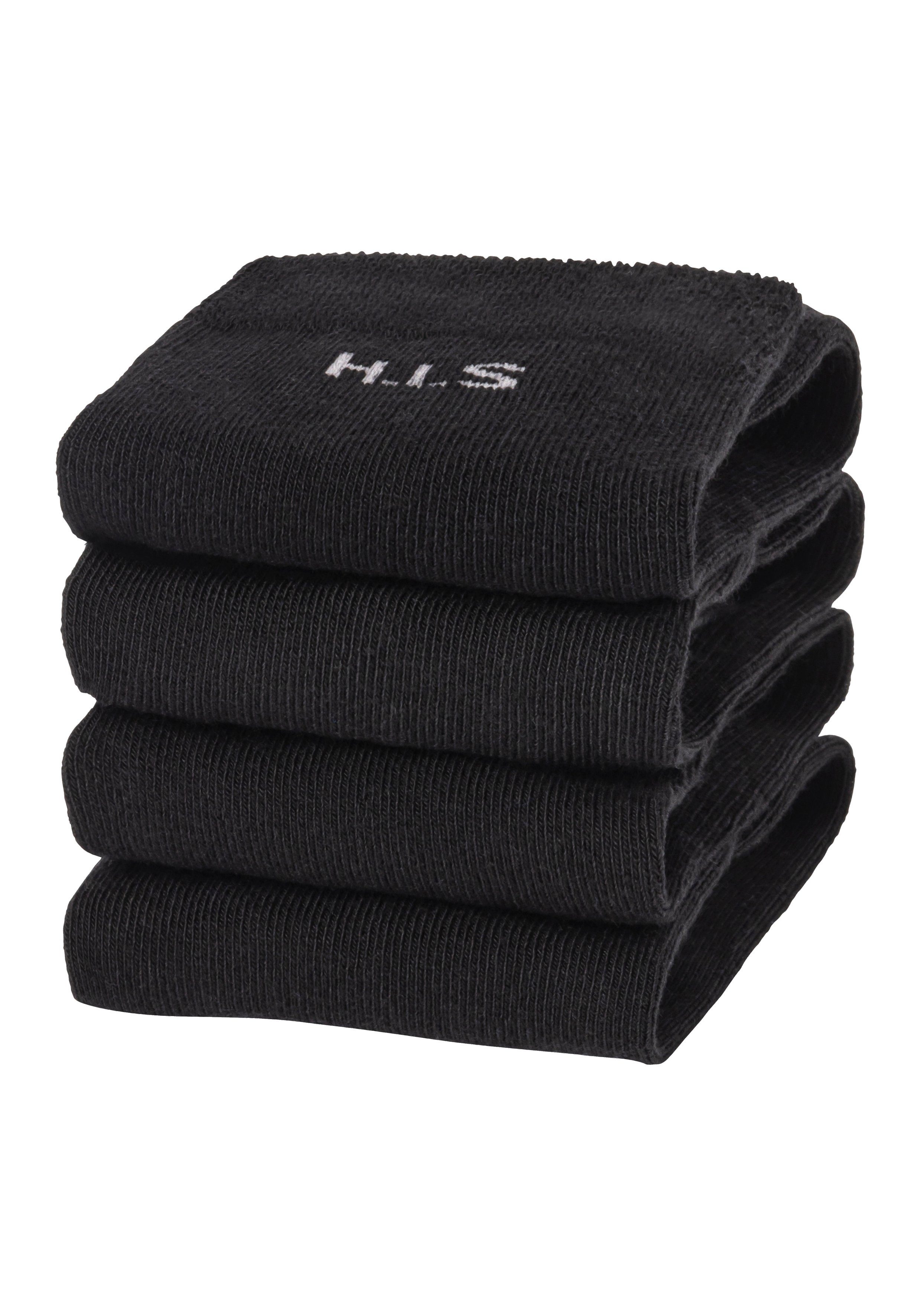 H.I.S Sokken zonder snijdende boord (set, 4 paar)