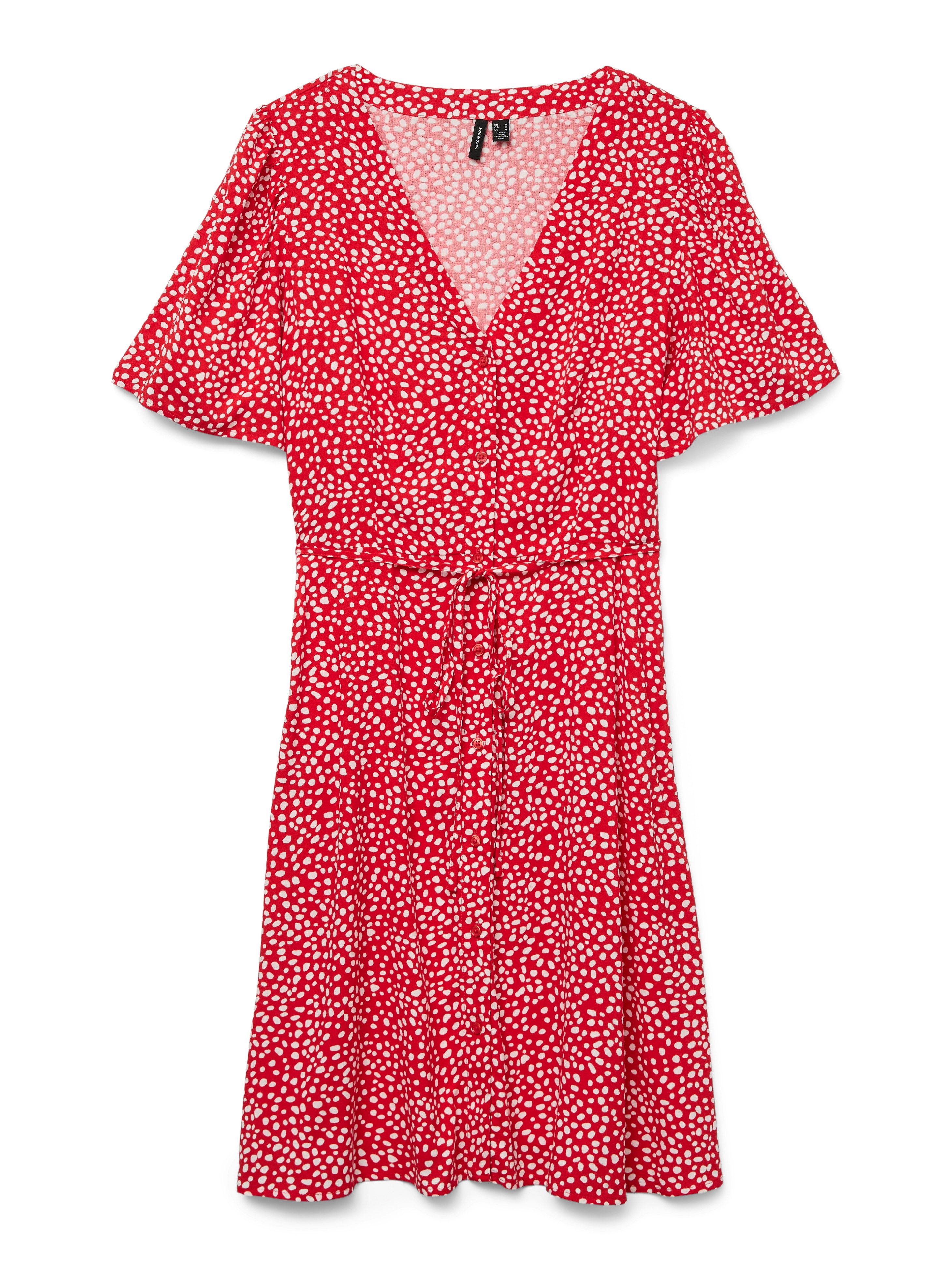 Vero Moda Mini-jurk VMALBA SS SHORT DRESS WVN NOOS