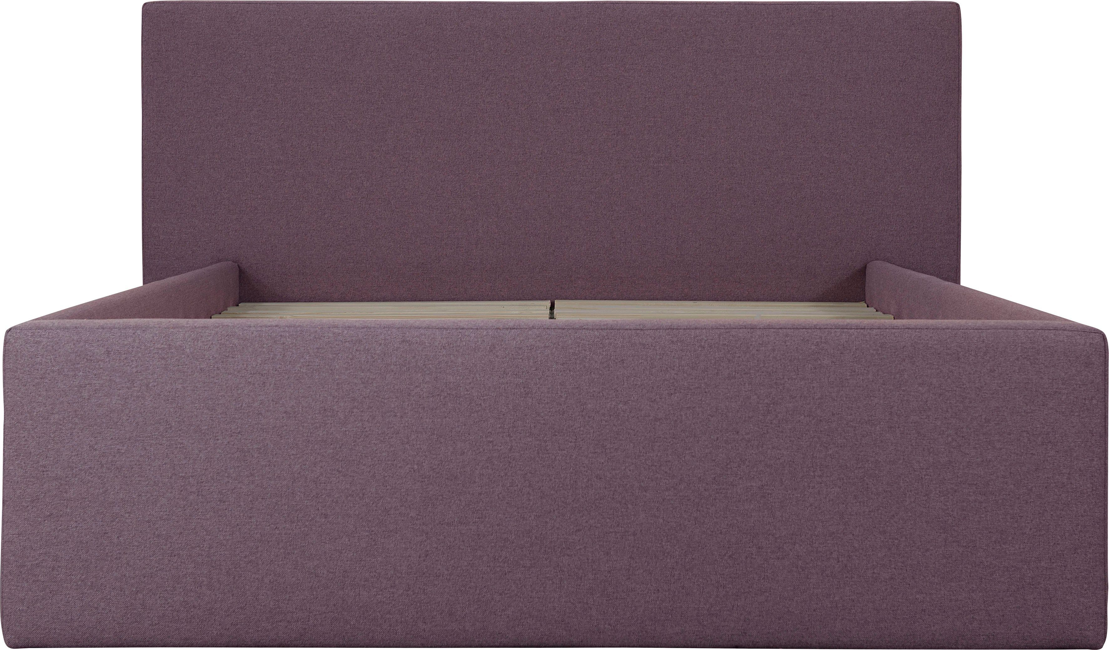INOSIGN Gestoffeerd bed DALINA rechtlijnig hoofdbord, in 5 breedten, ook in 220 cm lengte
