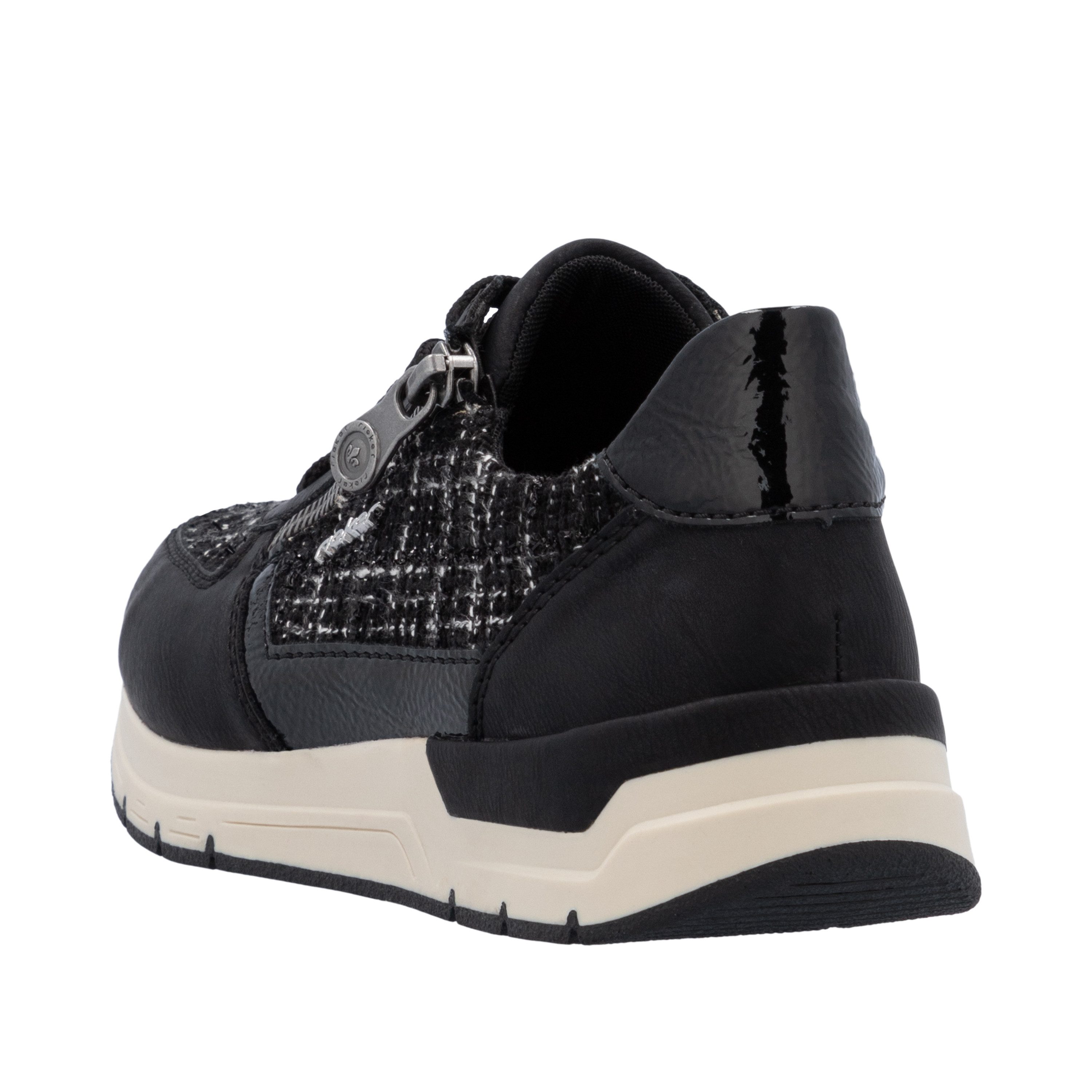 Rieker Sneakers , vrijetijdsschoen, veterschoen, halfschoen met modieuze accenten