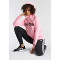 adidas performance sweatshirt essentials logo hoodie roze