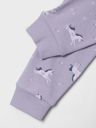 Name It Pyjama NMFNIGHTSET LAVENDER UNICORN RIB NOOS (set, 2-delig)