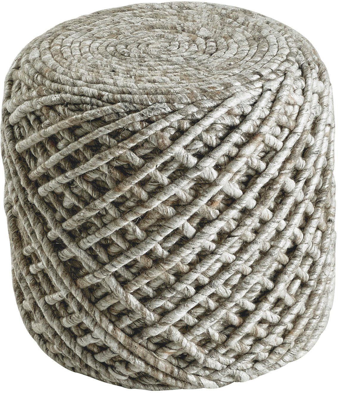 Obsession Zithocker Hocker My Pouf royal Hocker, boho, rond, ø 40 cm, hoogte 40 cm, met de hand gemaakt, ideaal in de woonkamer & slaapkamer (1 stuk)