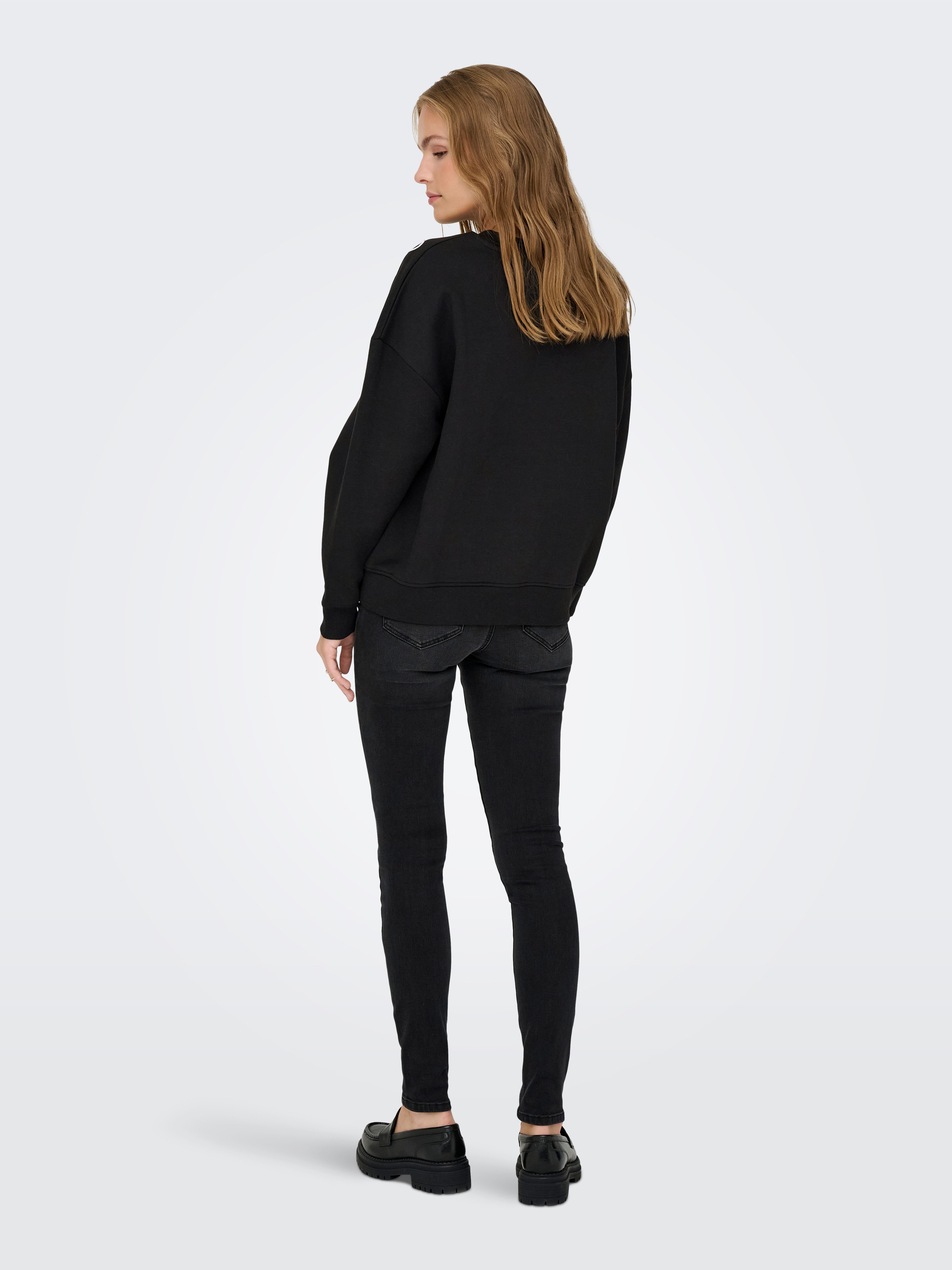 JDY Sweatshirt JDYCANOA L/S EMB SWEAT JRS NOOS