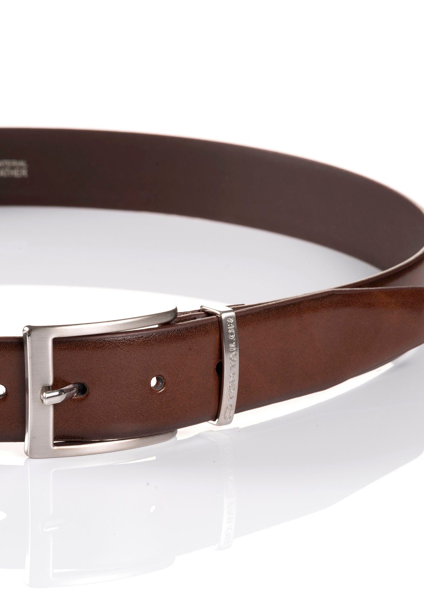 Tom Tailor Leren riem TTBILL 3.5 cm brede herenriem, vrijetijd- en pakriem, tot maat 120