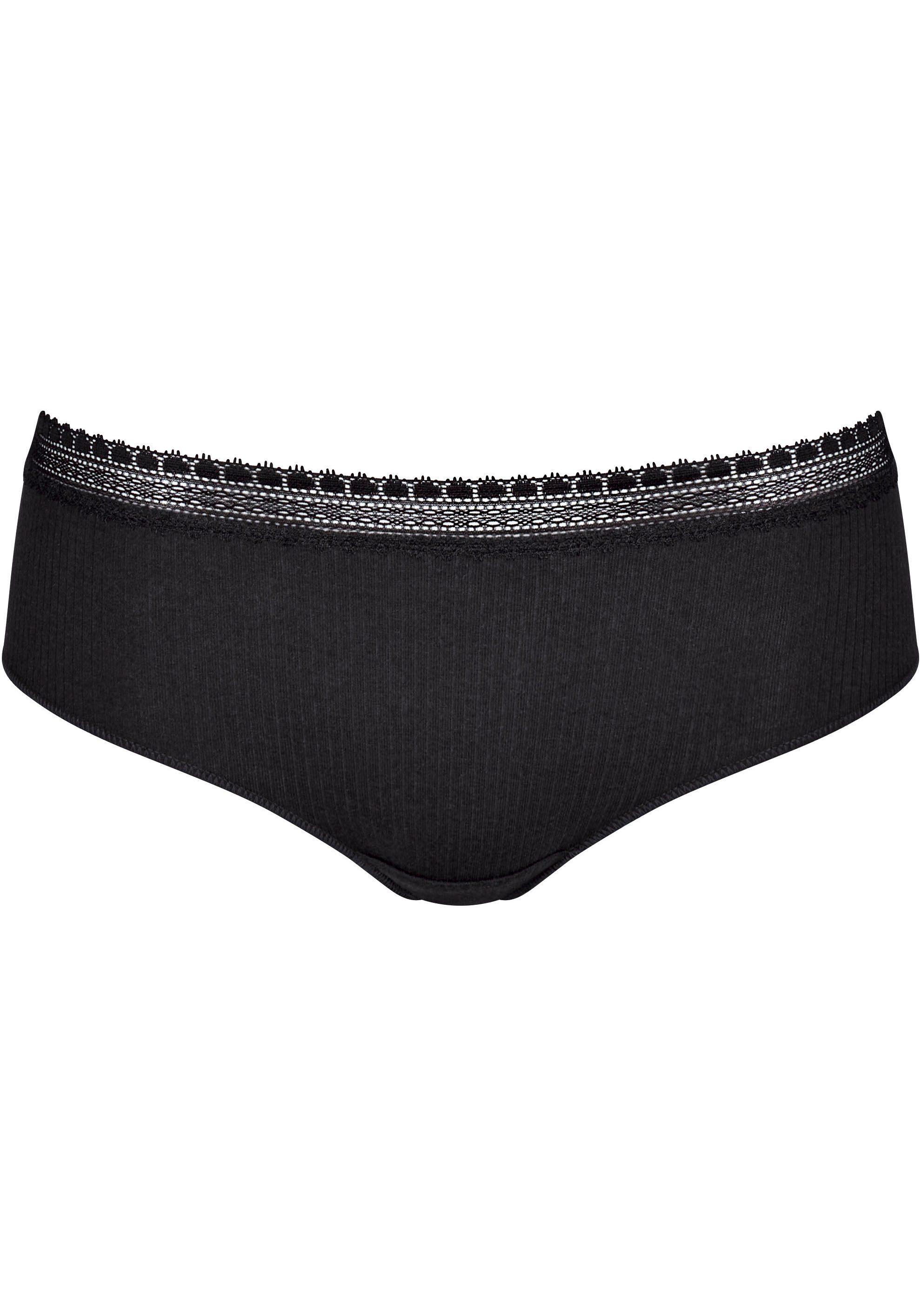 Sloggi Slip GO Ribbed R Hipster C2P zachte ribstof met kantafwerking (2 stuks Set van 2)