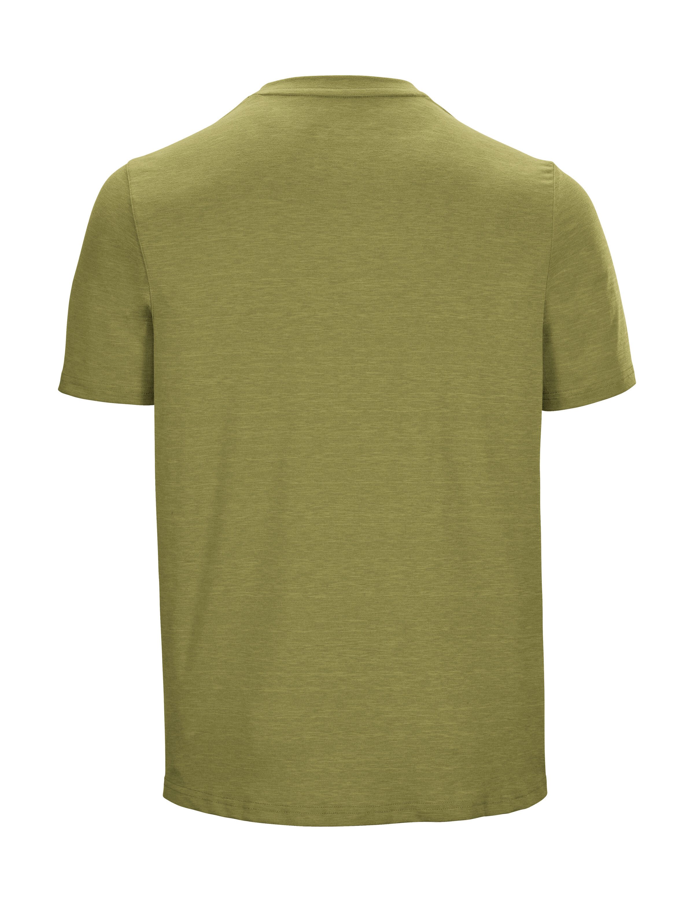 Killtec T-shirt Lilleo MN TSHRT C Sneldrogend heren T-shirt met bergprint en melange-look