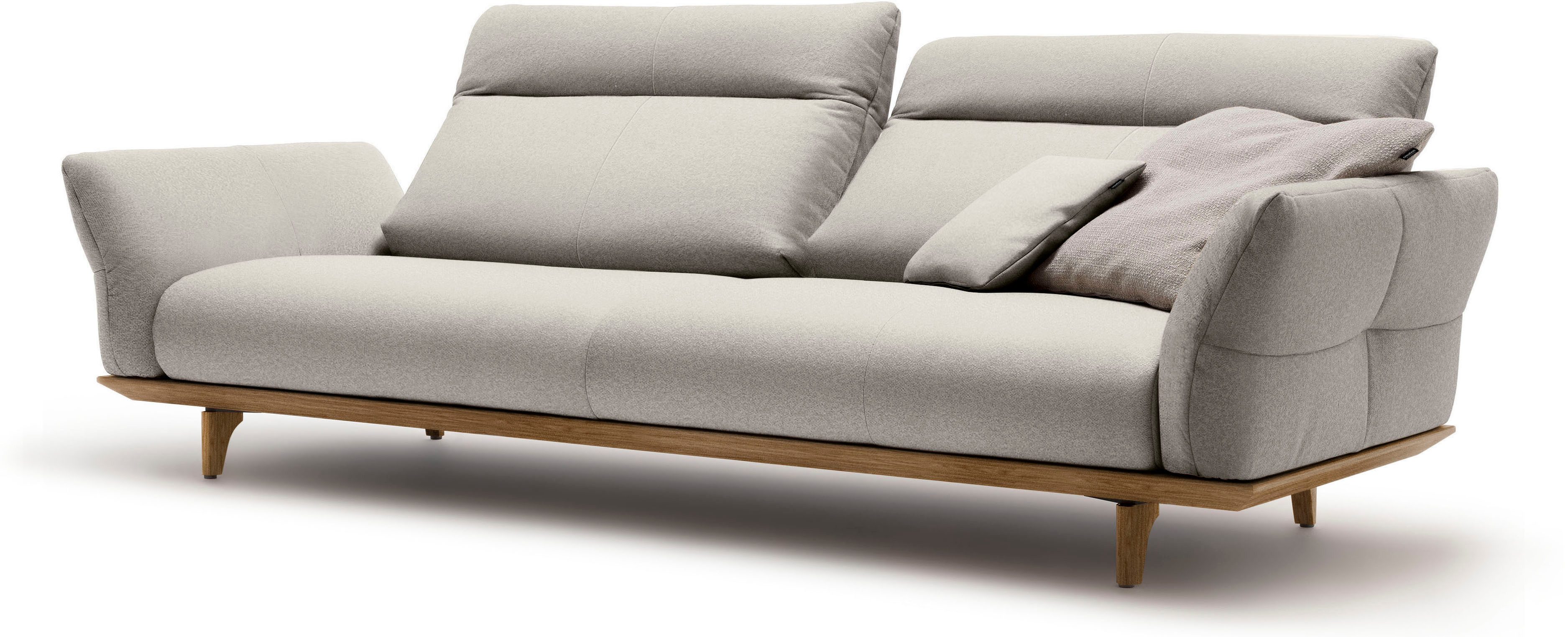 Creation BY ROLF BENZ 4-zitsbank Hs.460 Onderstel in walnotenhout, walnotenhouten poten, breedte 248 cm