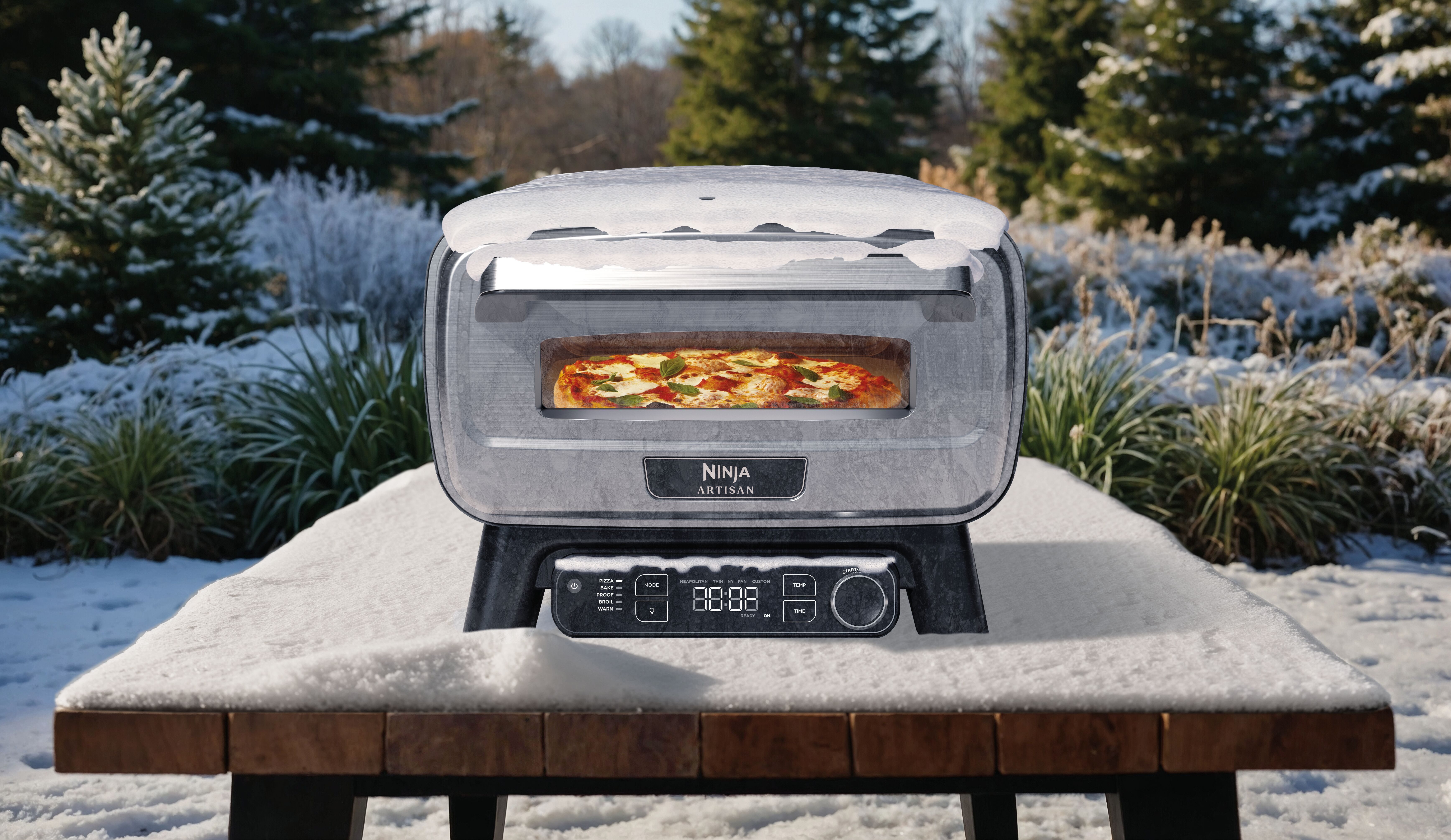 NINJA Pizza-oven Artisan Outdoor-Elektro-Pizzaofen/Heißluftfritteuse MO201EU