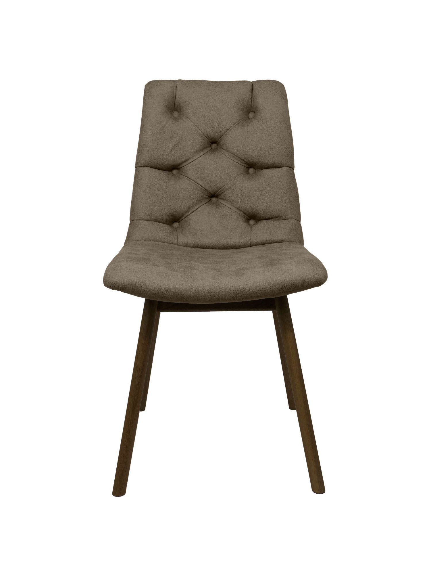 andas Eetkamerstoel Ramon met massief houten poten, in verschillende kleuren en stoffen (set, 2 stuks)