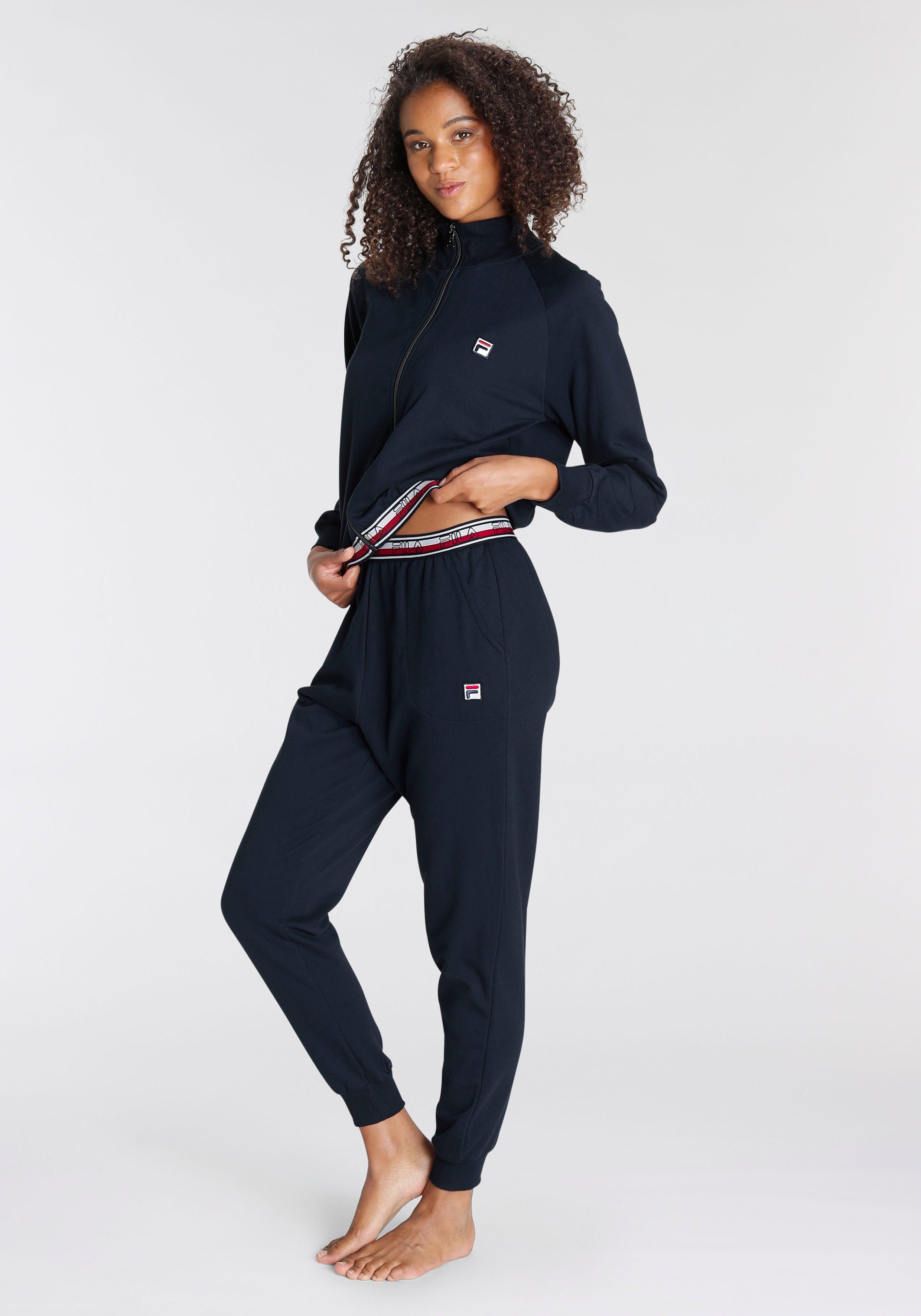 Fila Pyjama met details in contrastkleur (set, 2-delig)