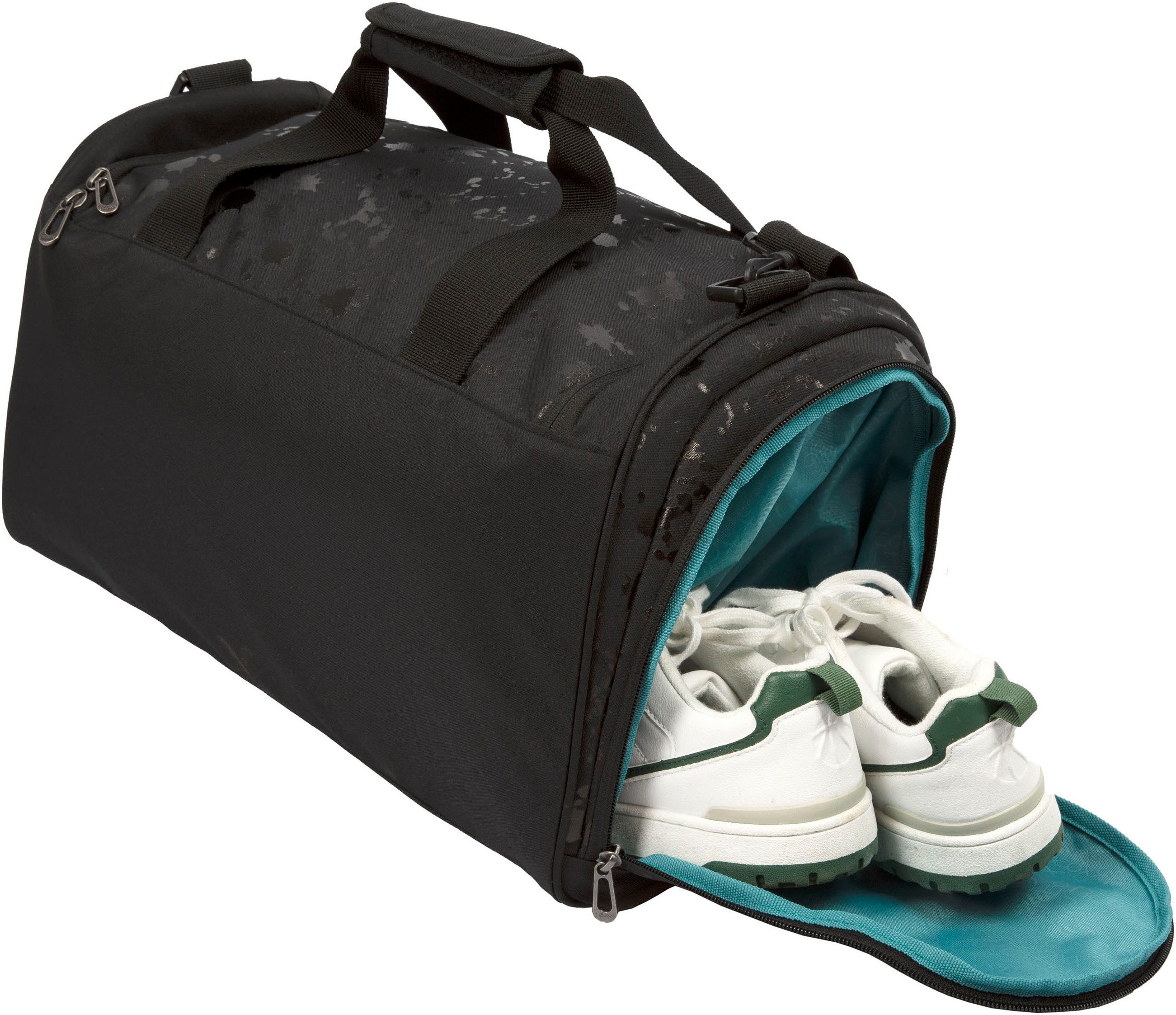 neoxx Sporttas Move, Splash Black gedeeltelijk van gerecycled materiaal