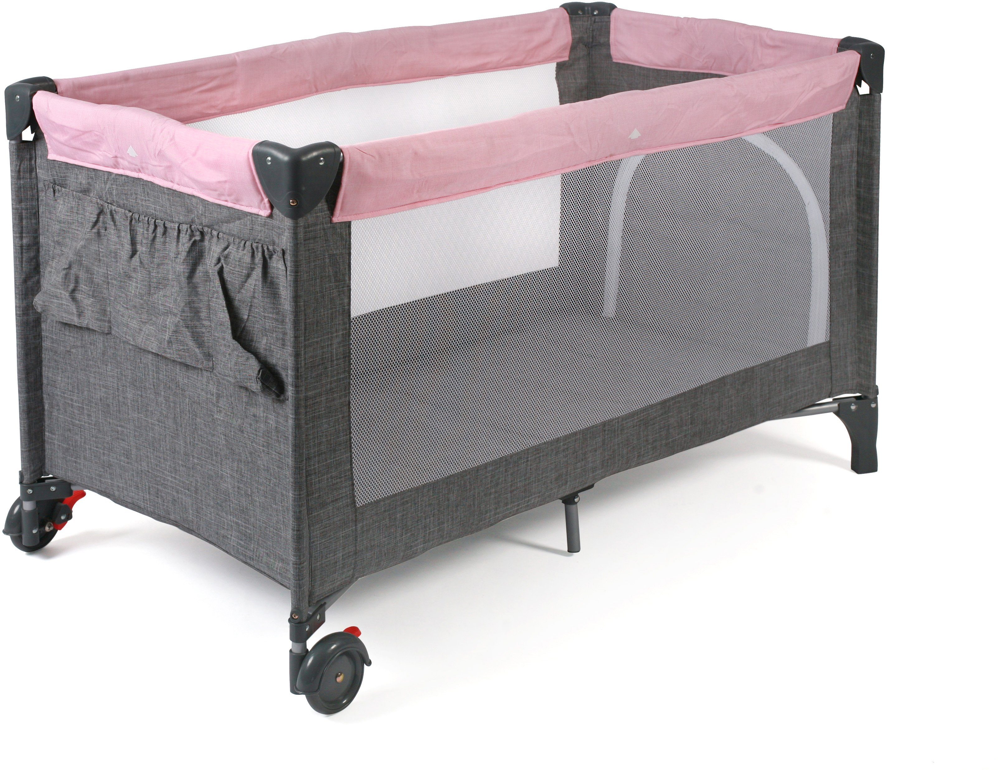Super goed Historicus de eerste CHIC4BABY Baby-campingbed Luxe, mêlee roze inclusief transporttas in de  online winkel | OTTO