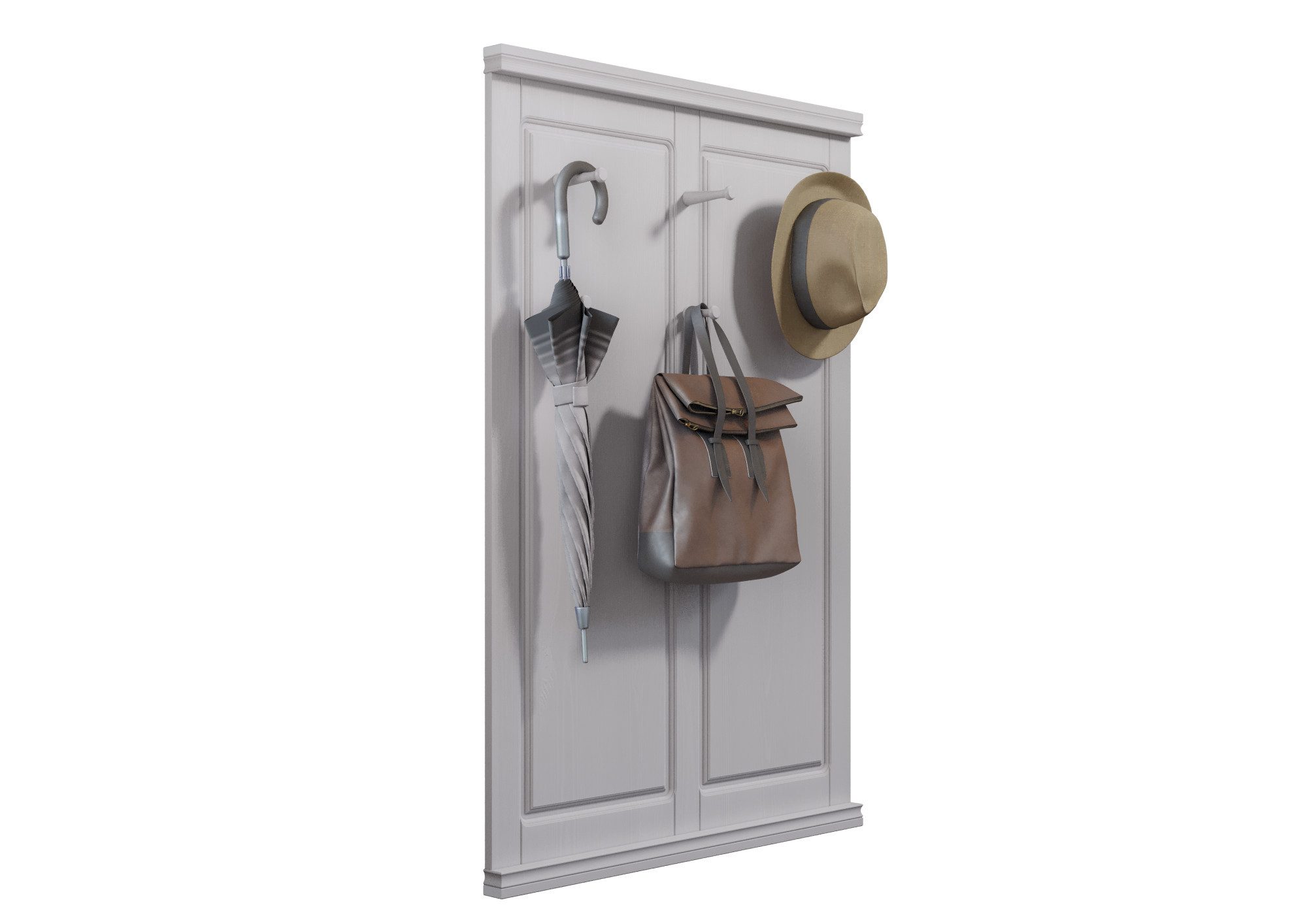 Home affaire Kapstokpaneel Gotland van massief grenen, fsc®-gecertificeerd, met 6 haken, 85 cm breed