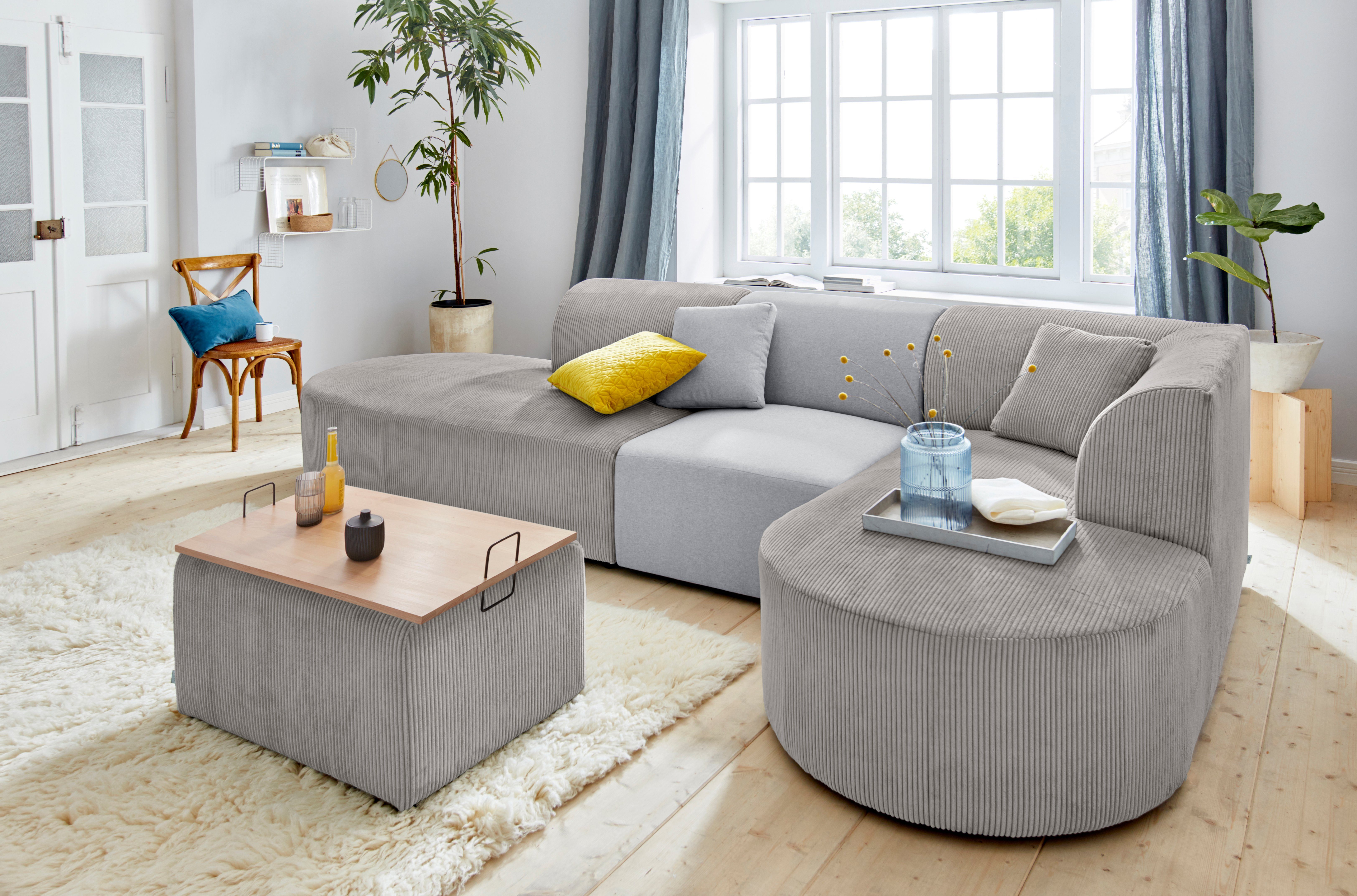 andas Bank-hoekelement Alesund als losse onderdelen of modulair element