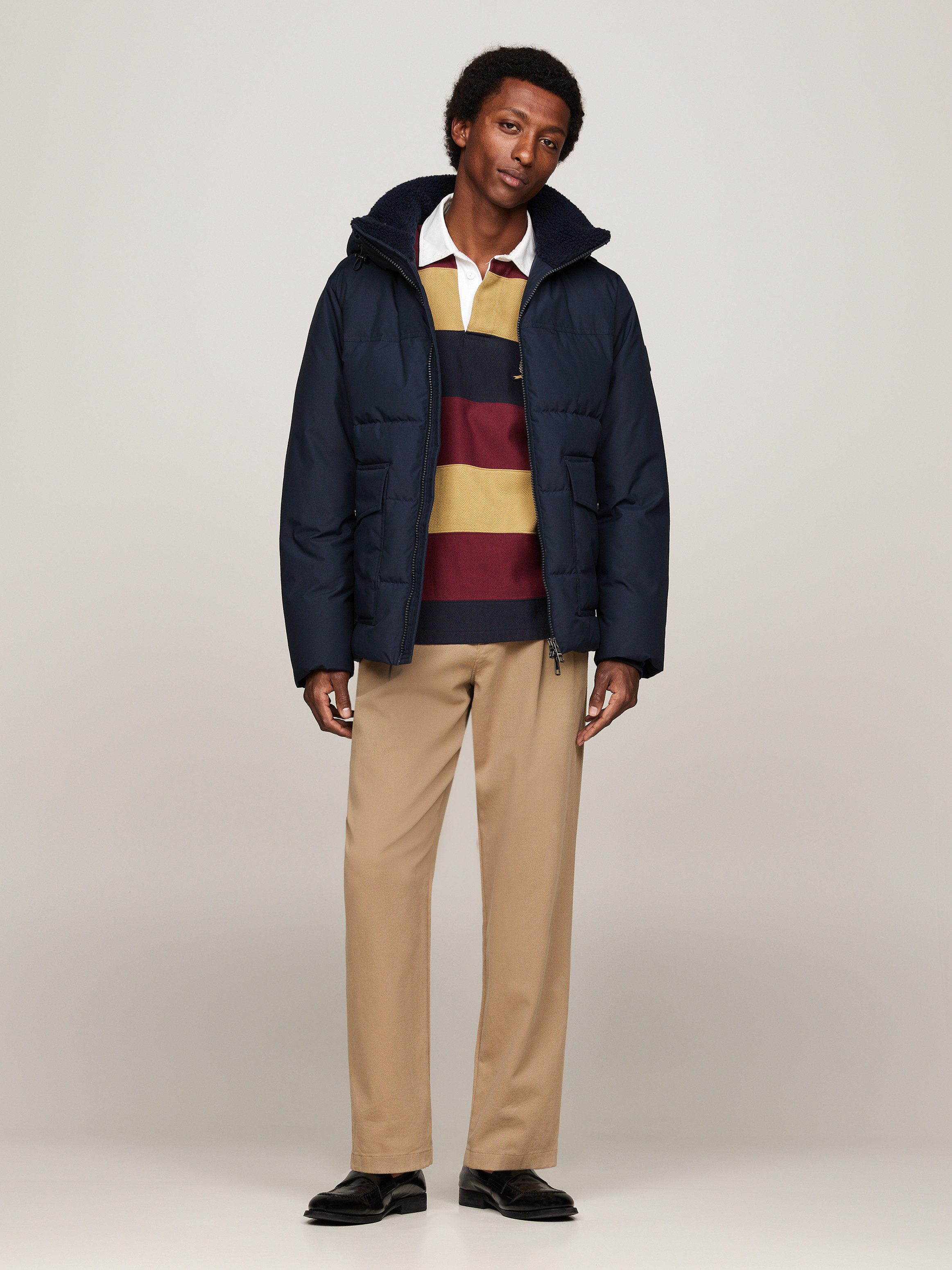Tommy Hilfiger Parka ROCKIE UTILITY HOODED JACKET Afneembare capuchon met koord 2-weg rits