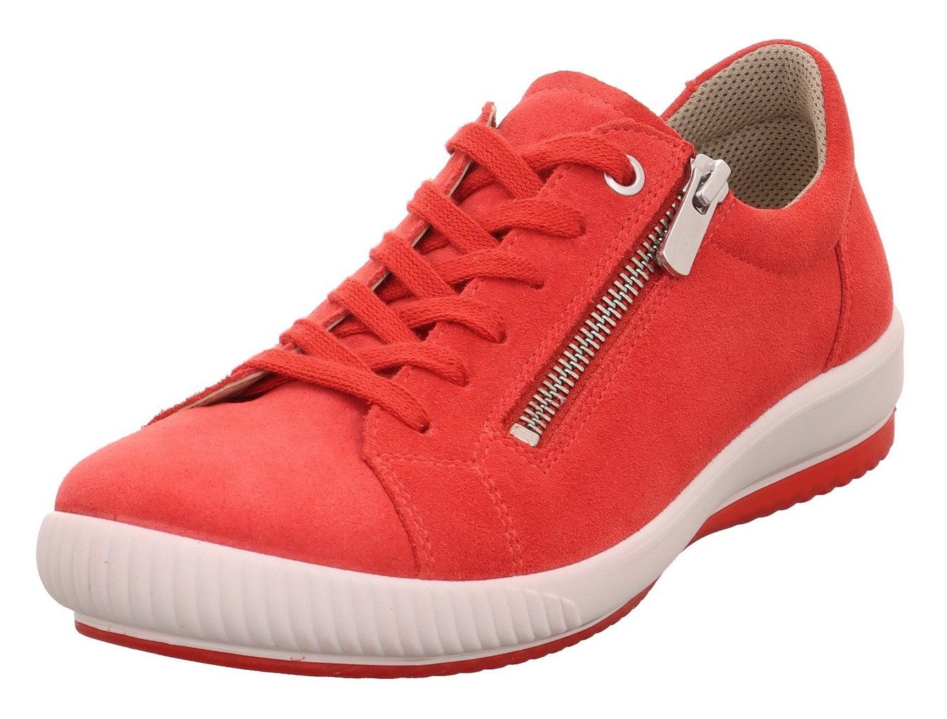 Legero Sneakers TANARO 5.0 comfortschoen, vrijetijdsschoen, veterschoen met rits dames schoenen maat 43 rood