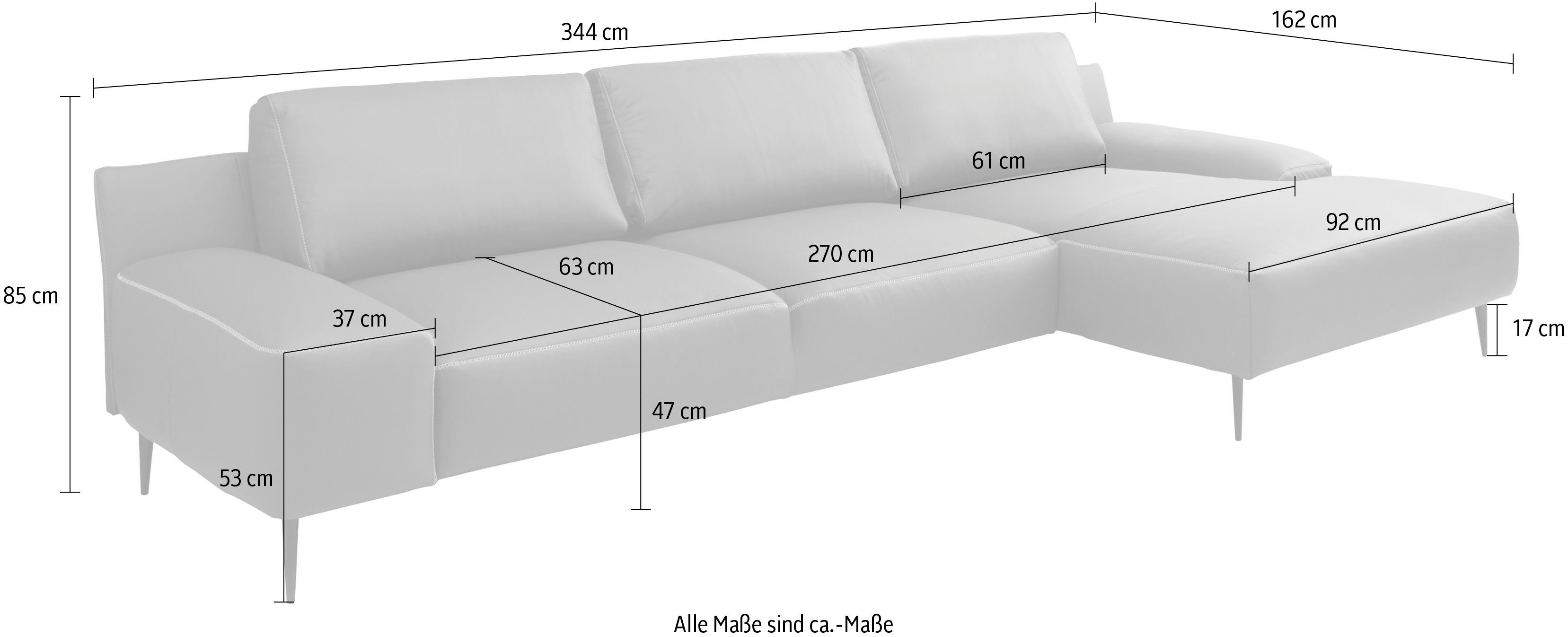 designwerk Hoekbank Forma, tijdloze designbank met actuele poot, L-vorm