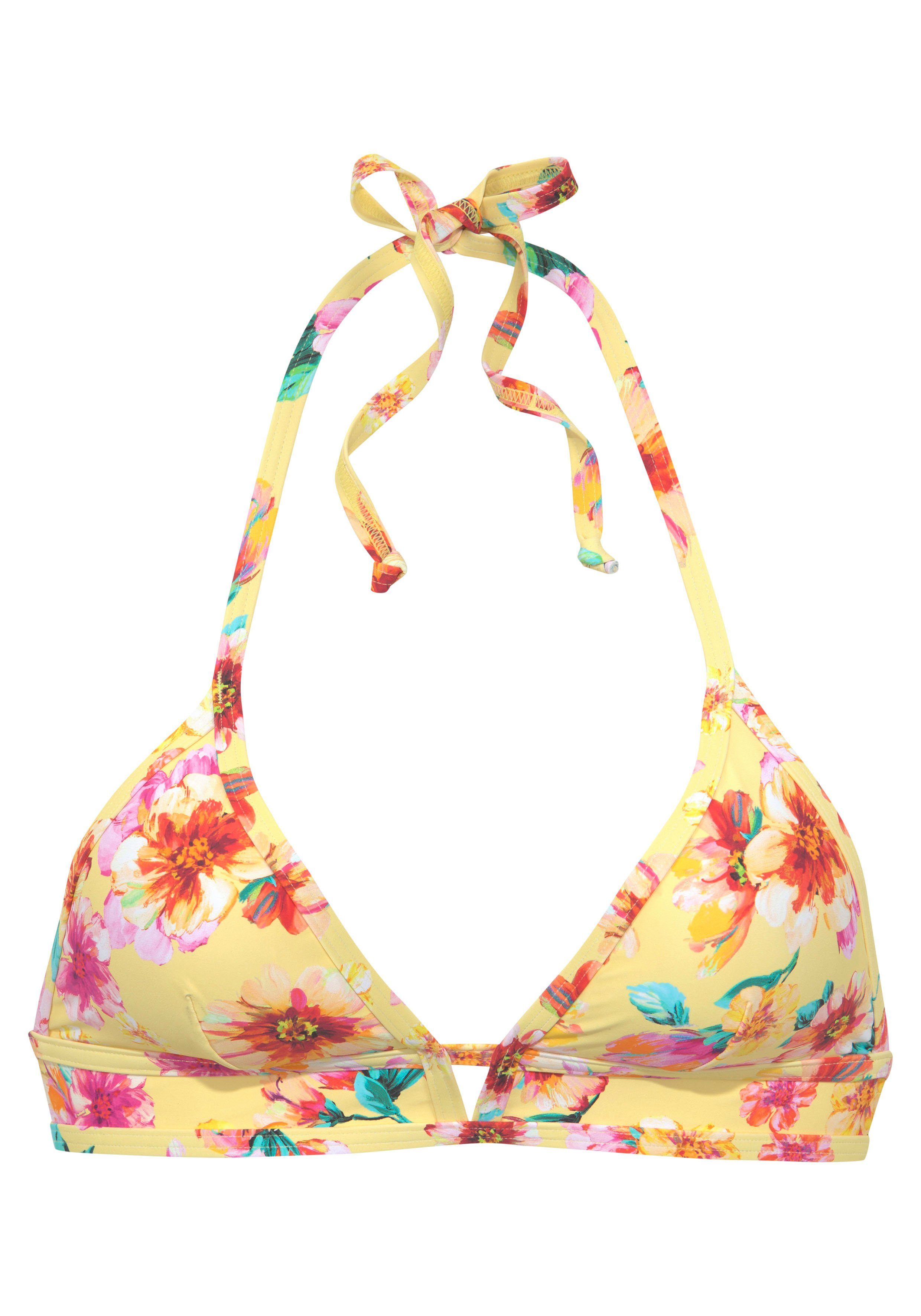 Sunseeker Triangel-bikinitop Mila met gebloemd design