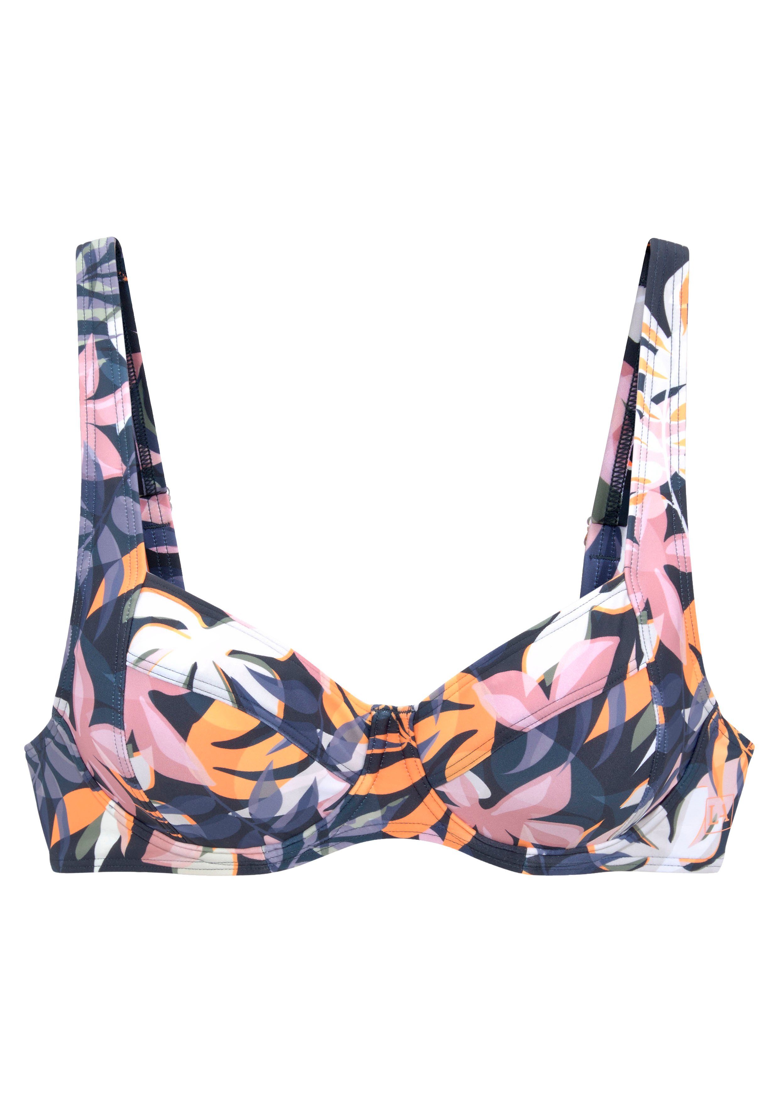 active by Lascana Bikinitop met beugels WAVE brede bandjes