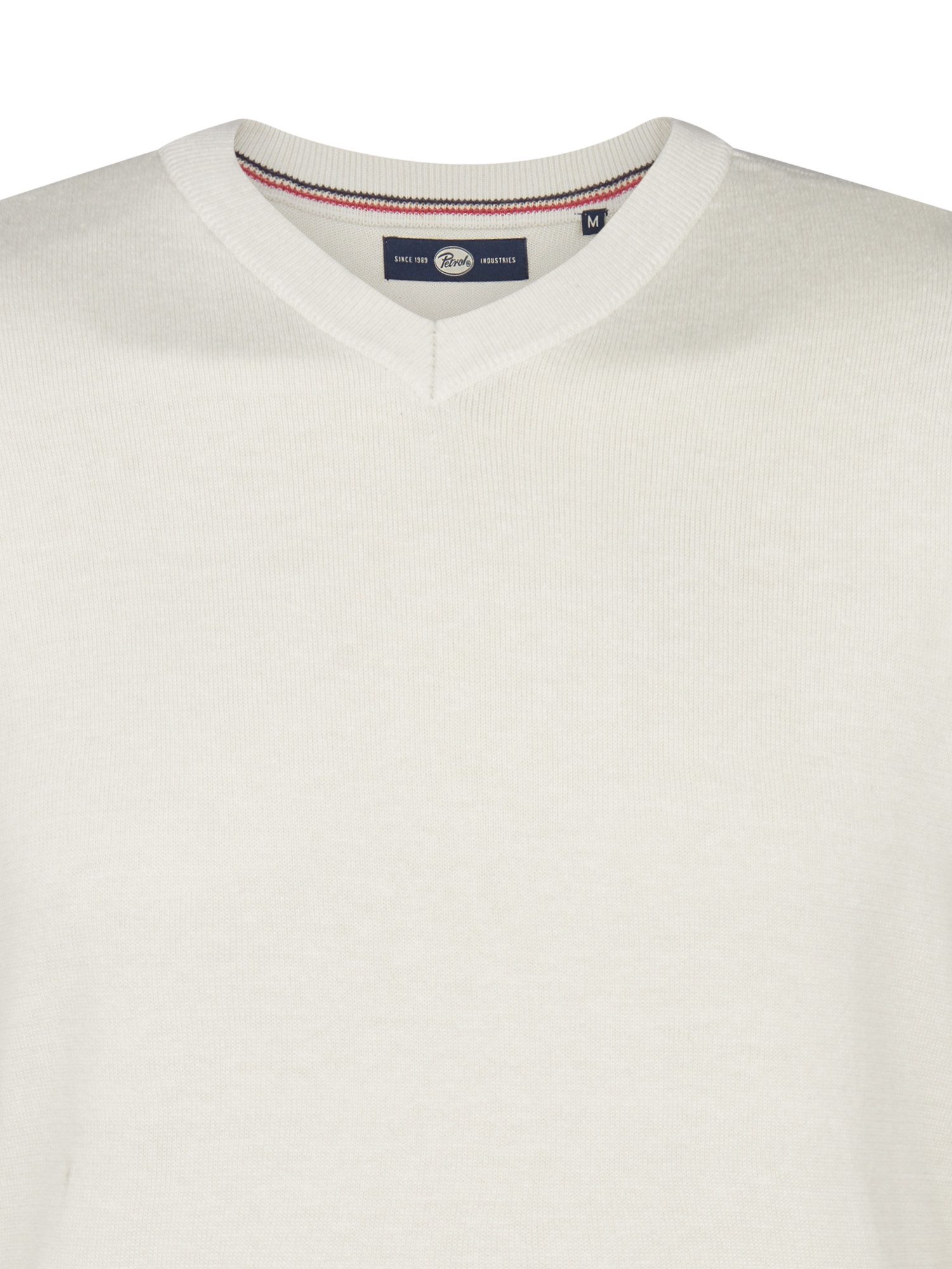 Petrol Industries Trui met V-hals V-Neck Basi Materiaalmix met katoenpercentage