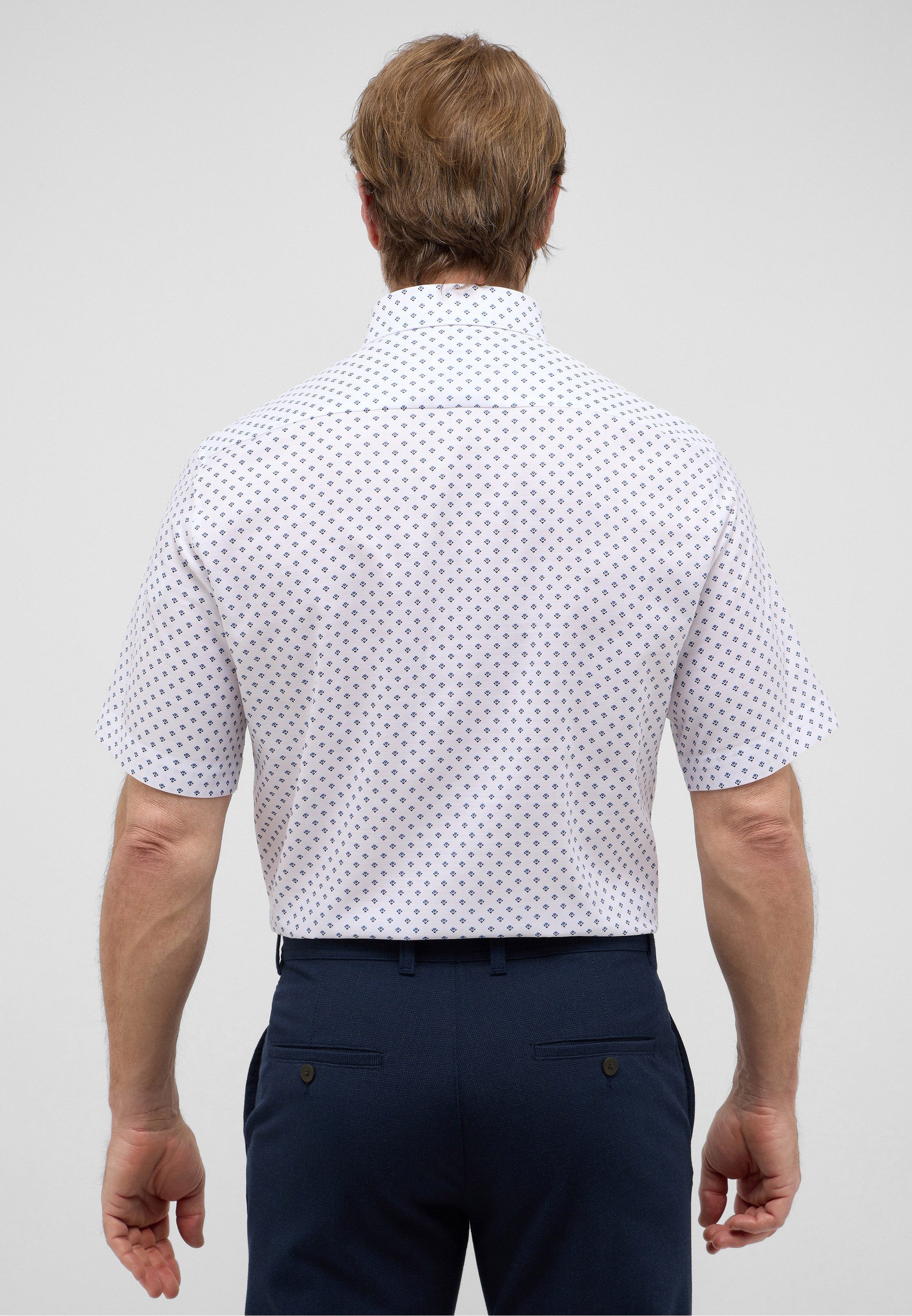 Eterna Overhemd met korte mouwen MODERN FIT EASY IRON (gemakkelijk te strijken)