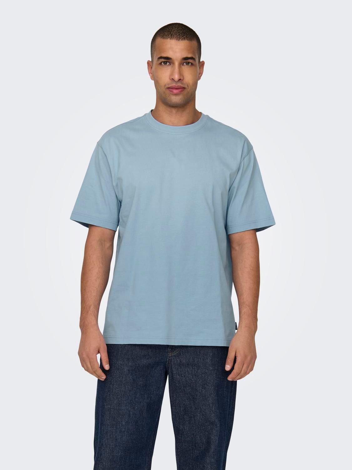 ONLY & SONS Shirt met ronde hals ONSFRED RLX SS TEE