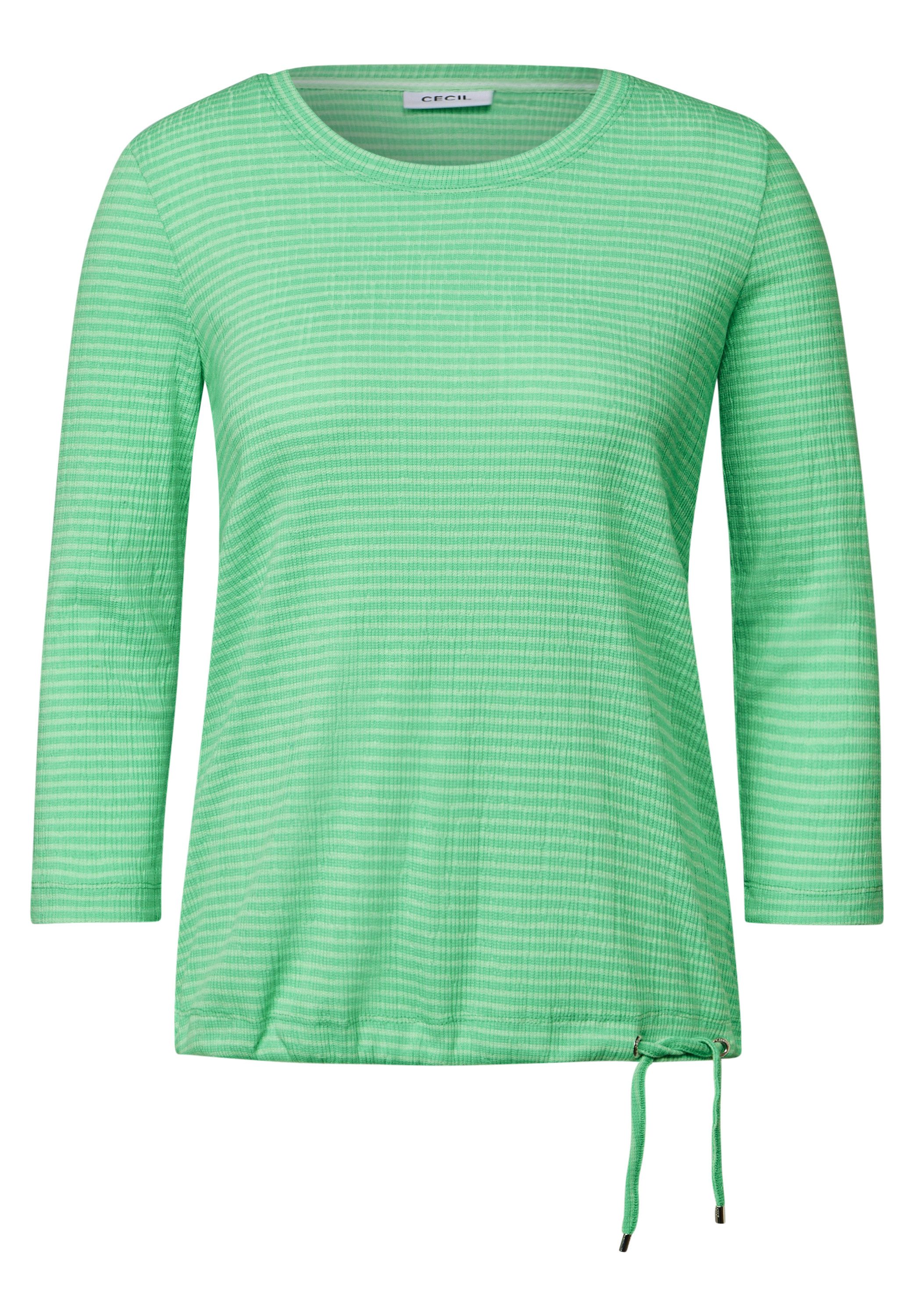 Cecil Shirt met 3/4 mouwen met streepmotief