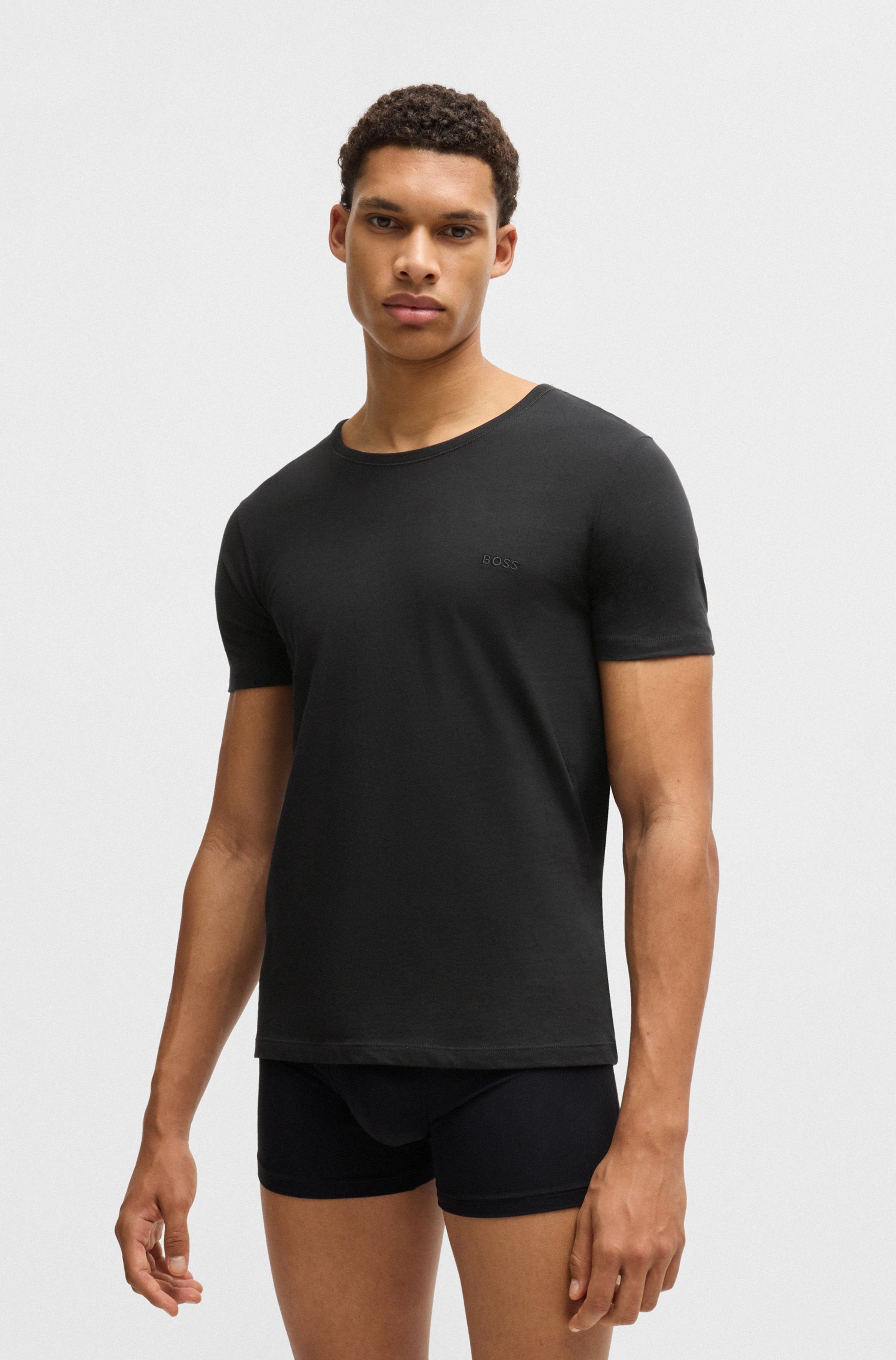 BOSS T-shirt Ronde hals BOSS ONE x David Beckham (3-delig, Set van 3)
