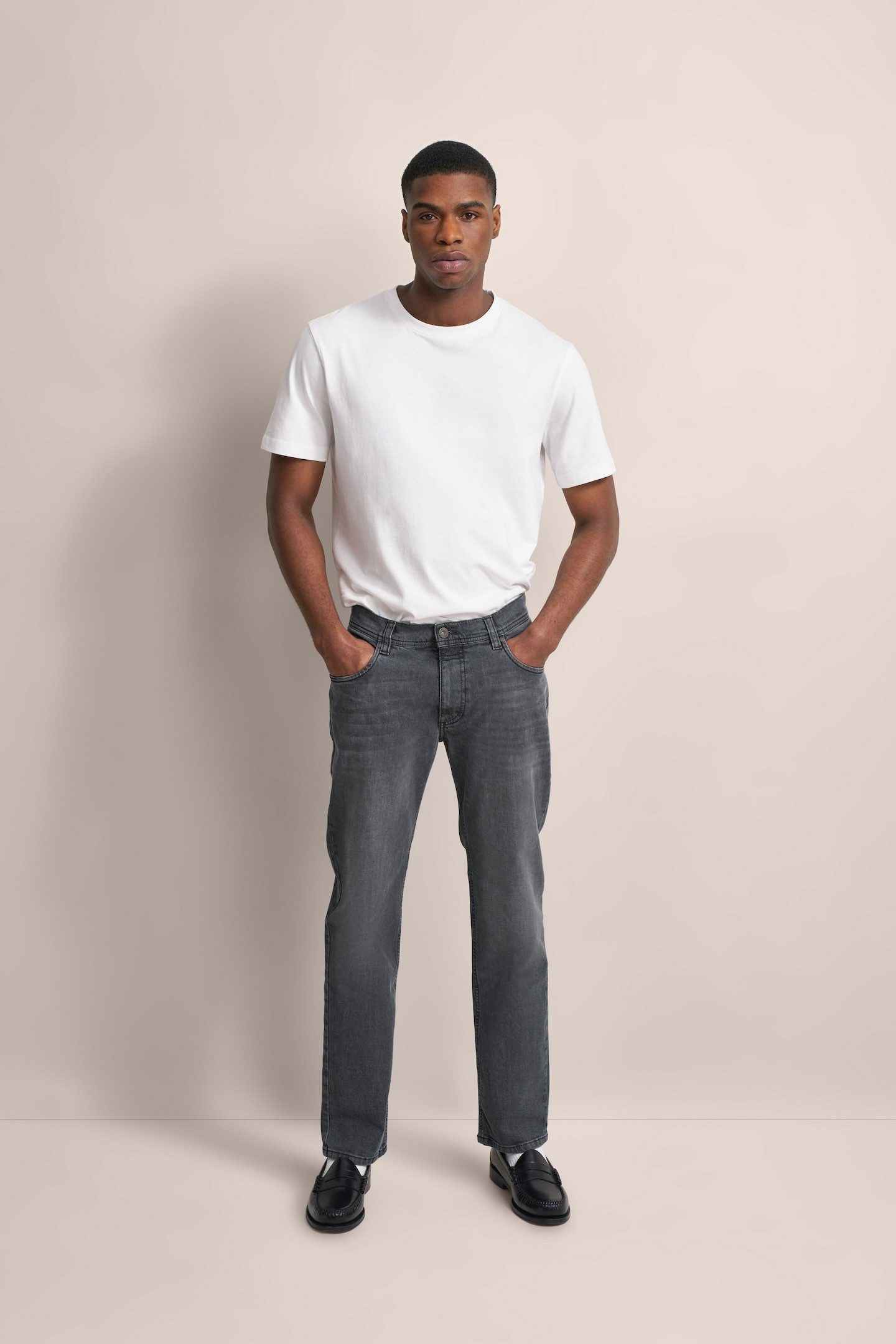 Bugatti 5-pocket jeans met een lichte used-look