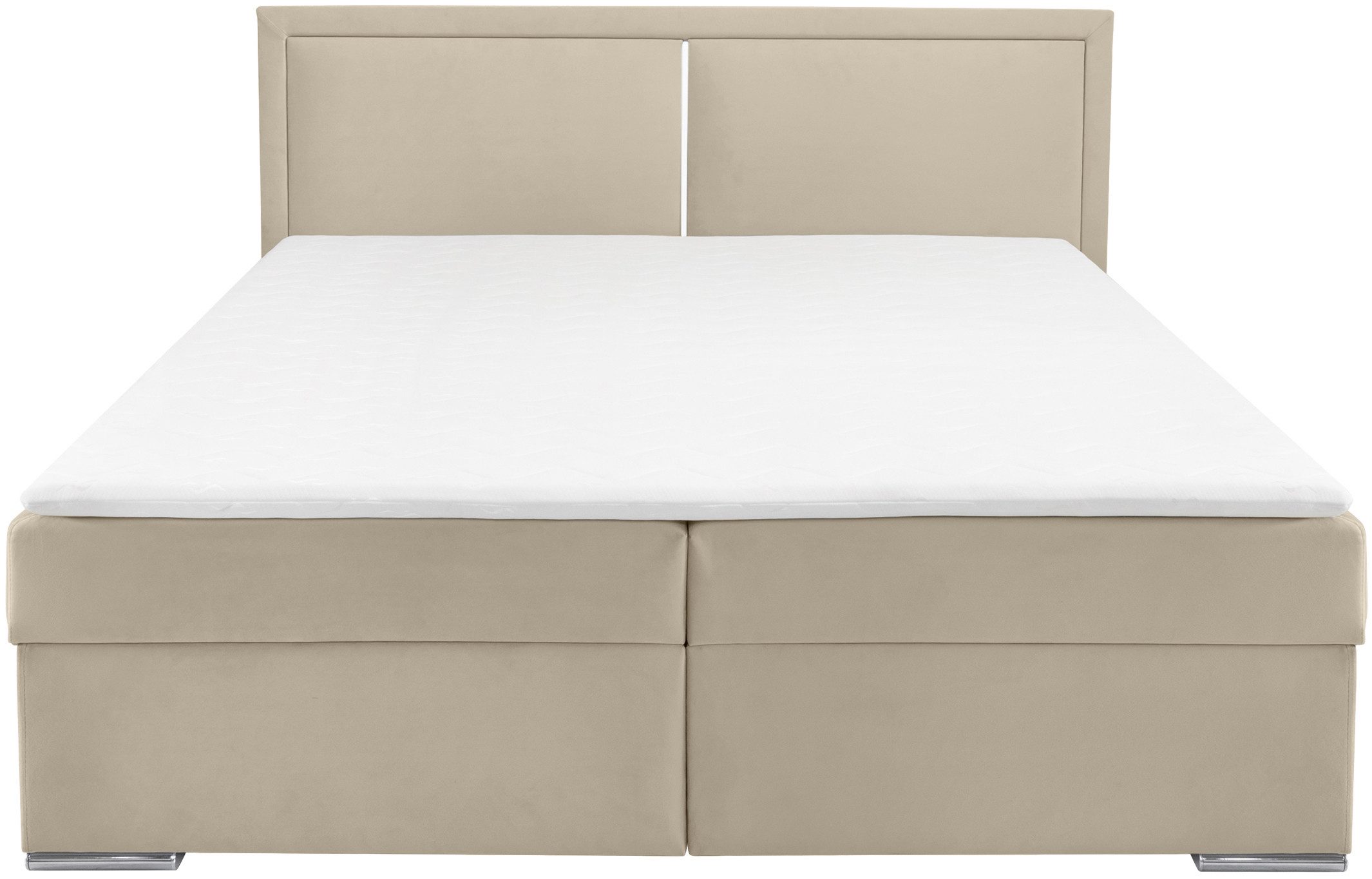 COLLECTION AB Boxspring Athena Incl. LED-verlichting, topper en opbergruimte