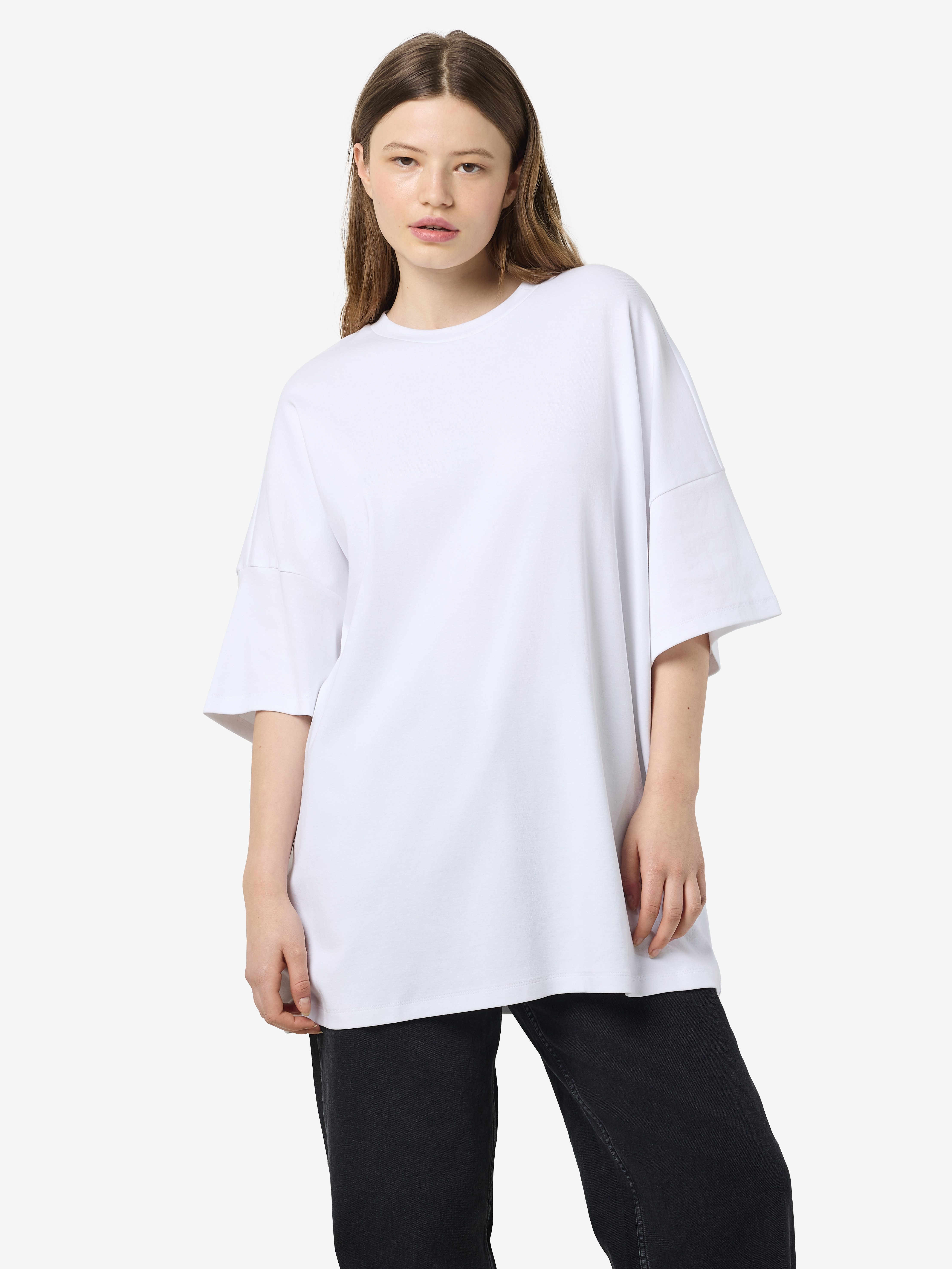 Noisy may Shirtjurk NMMOCCA 2/4 BOXY TEE DRESS JRS FWD NOOS