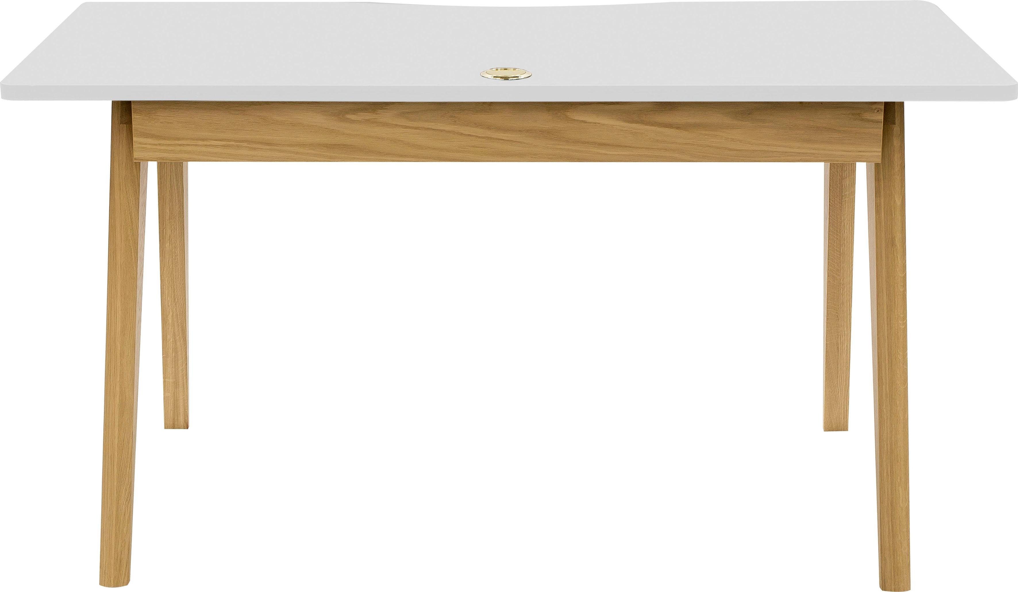 Woodman Bureau Peer in scandinavisch design, tafelpoten van massief eiken