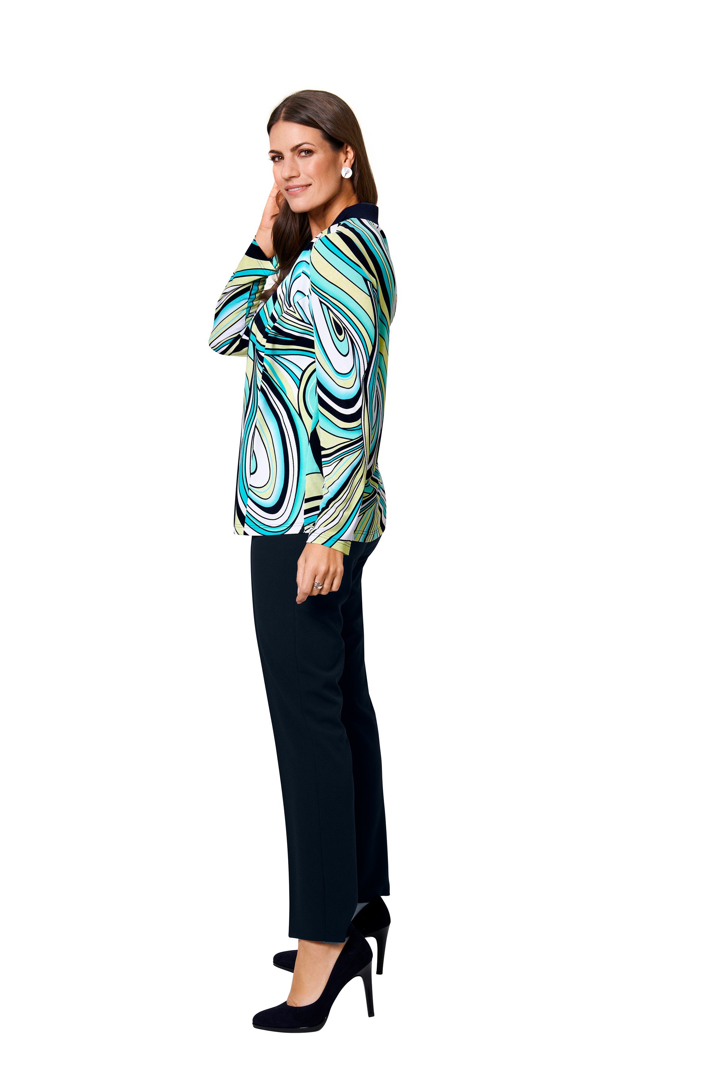 HERMANN LANGE Collection Shirt met lange mouwen met trendy kleurverloop