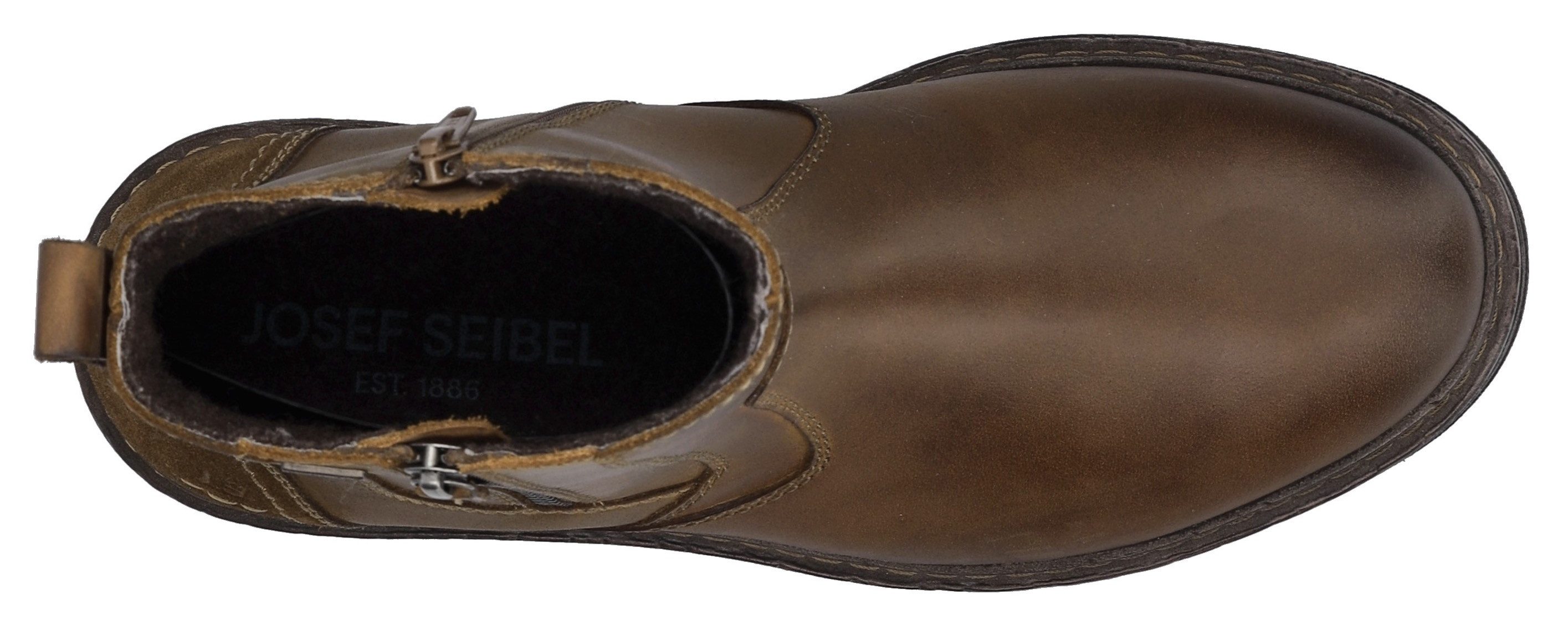 Josef Seibel Chelsea-boots Curtis 51 Bikerboots, comfortlaarzen met profielzool