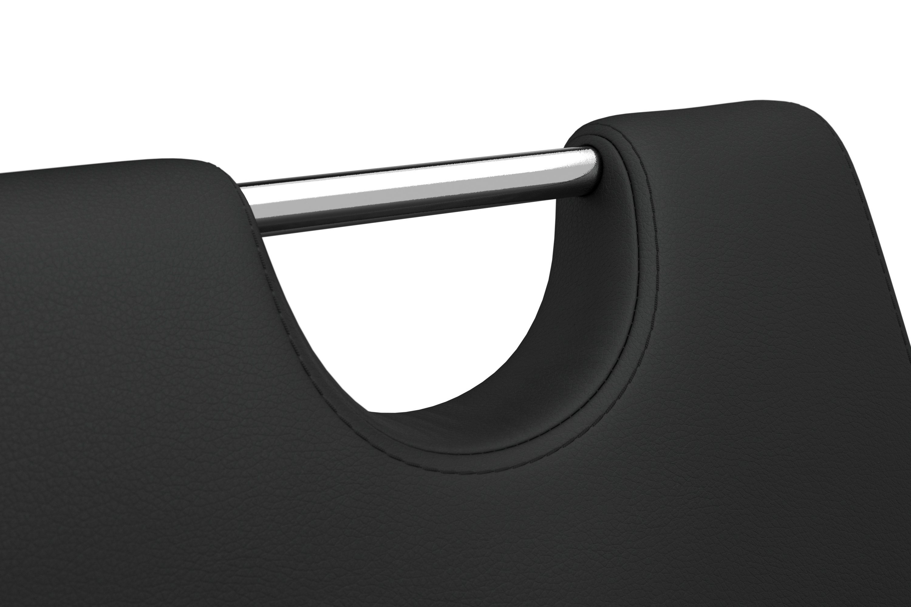 Homexperts Eetkamerstoel Zora 02 Bekleding in imitatieleer, rugleuning met handgreep voor eenvoudig terugtrekken (set, 2 stuks)
