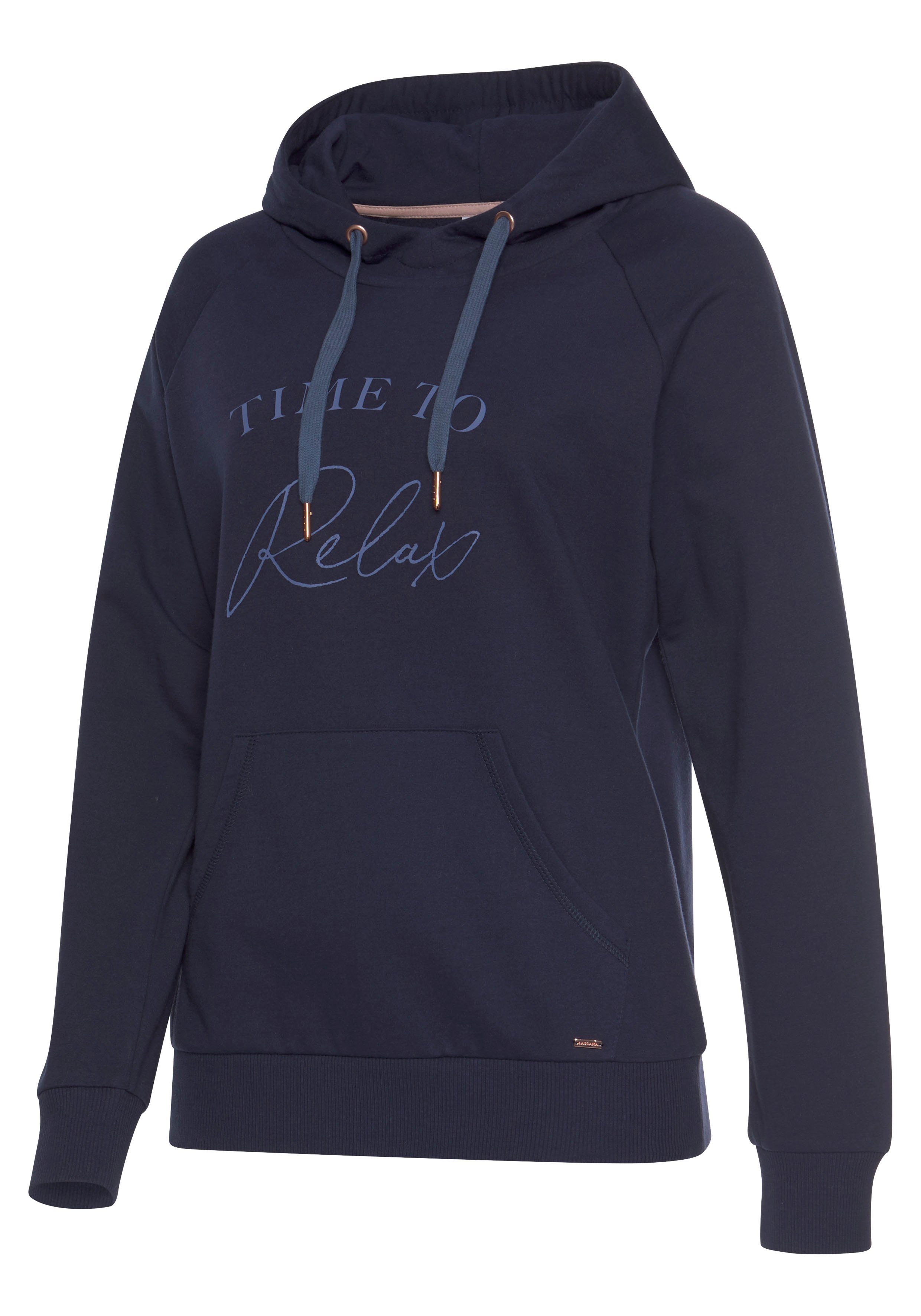 Lascana Hoodie met frontopdruk, loungepak, hoodie