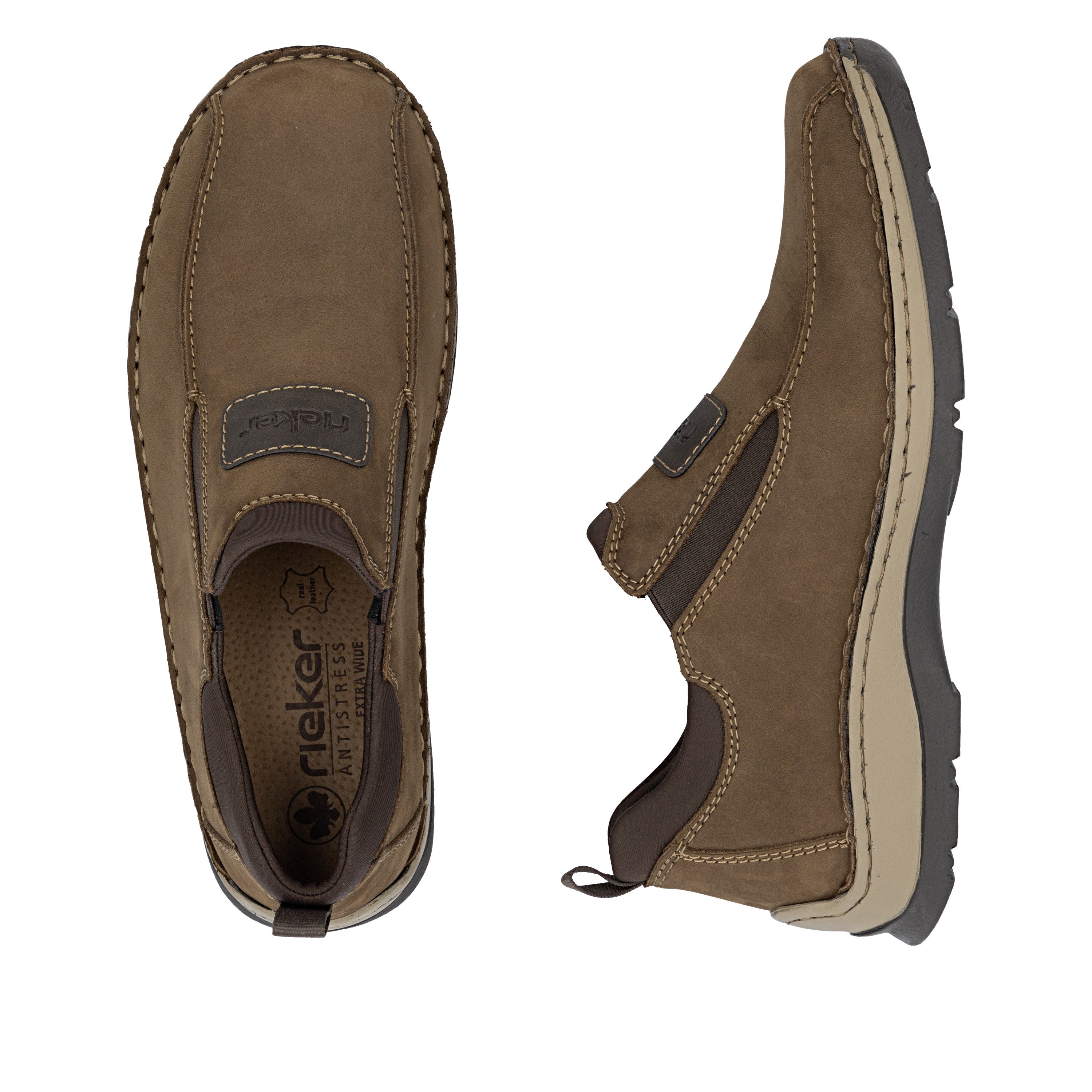 Rieker Slip-on sneakers met stretchinzetten