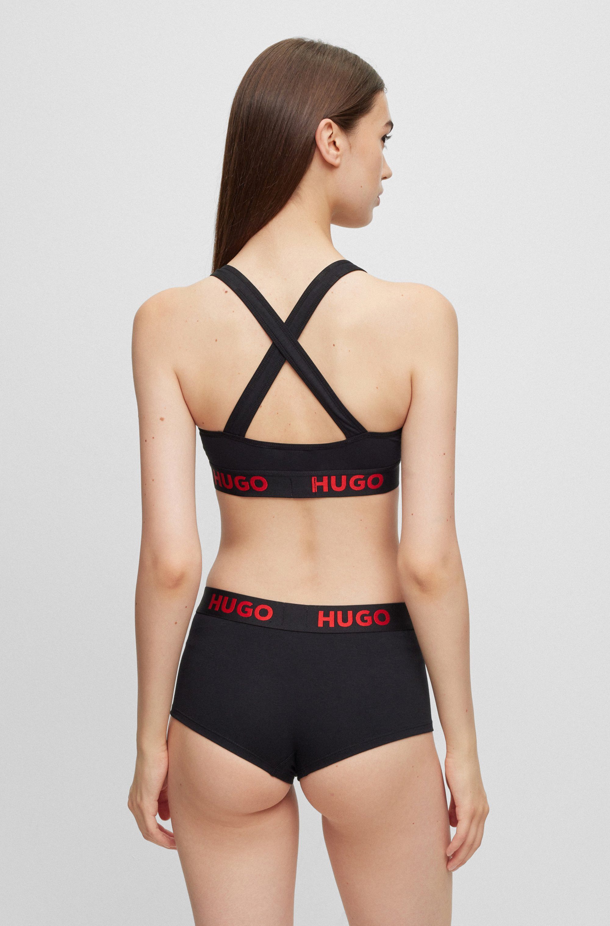 HUGO underwear Bralette-bh BRALETTE PADDED SPOR met elastische taille