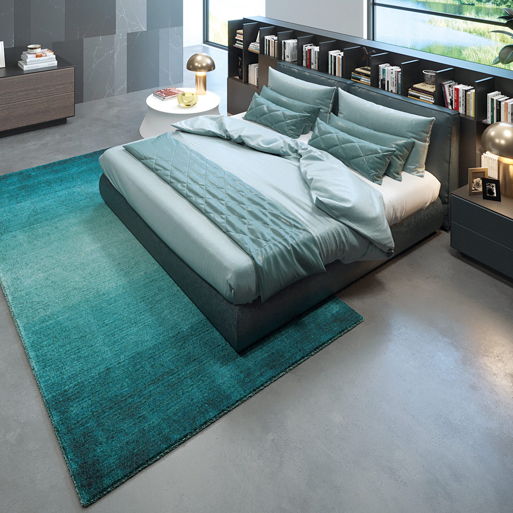 THEKO Wollen kleed Wool Comfort Handgeweven vloerkleed, zuivere wol, met de hand geweven, briljante kleuren, Scandinavisch