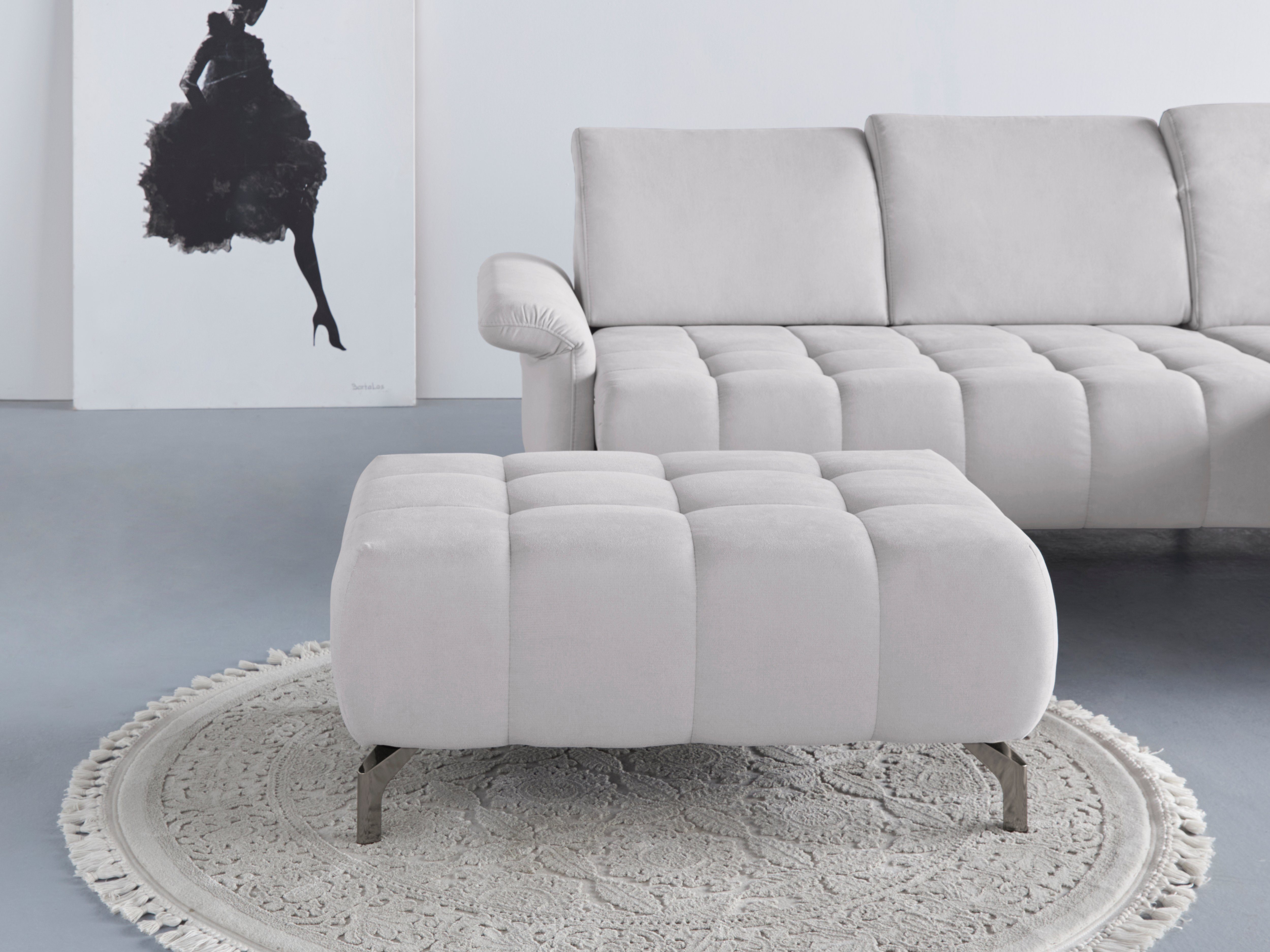 INOSIGN Hocker Fresh passend bij de fresh hoekbank, ook verkrijgbaar met olympia easy clean bekleding hockers maat Olympia Easy clean zilver(kleur)