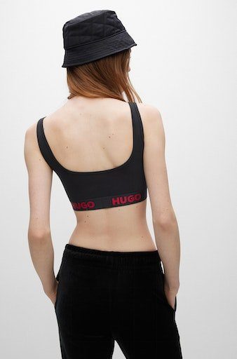 HUGO underwear Bralette-bh BRALETTE SPORTY LOGO met elastische taille