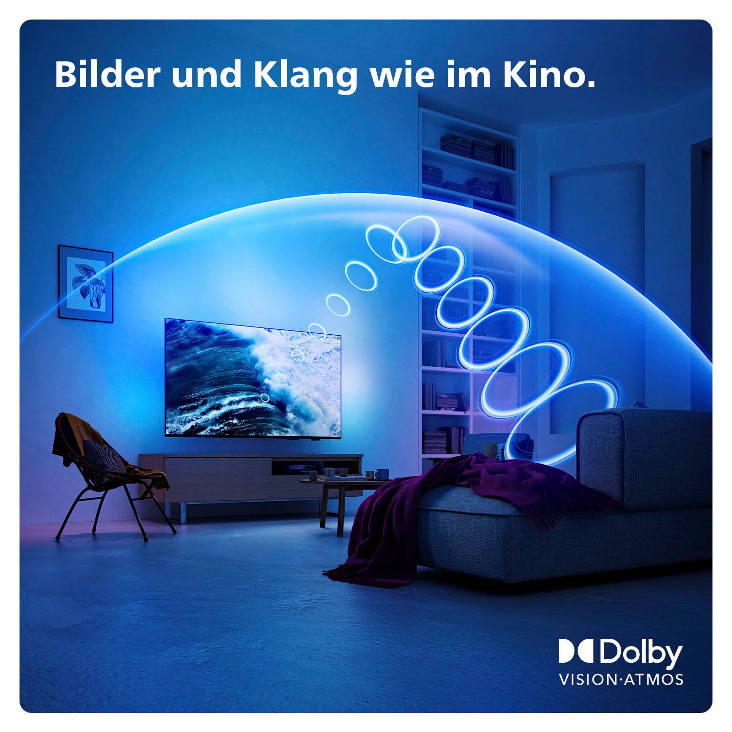 Philips Led-TV, 215 cm / 85", 4K Ultra HD, Smart TV