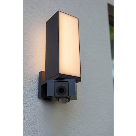 Lutec CUBA 5193812118 LED-wandlamp met bewegingsmelder Energielabel: E (A G) LED LED 17.30 W Antraci