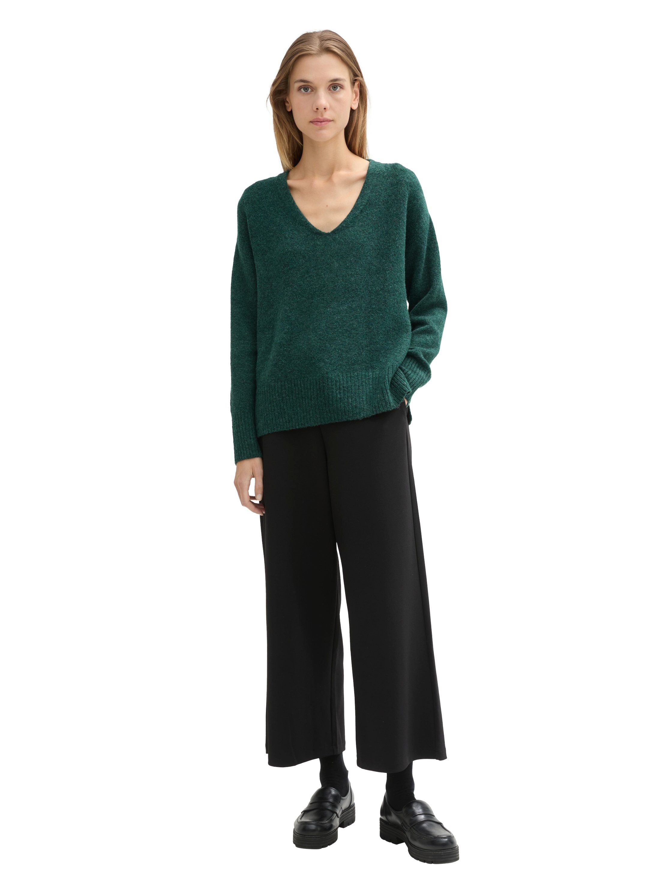 Tom Tailor Denim Gebreide trui met v-hals