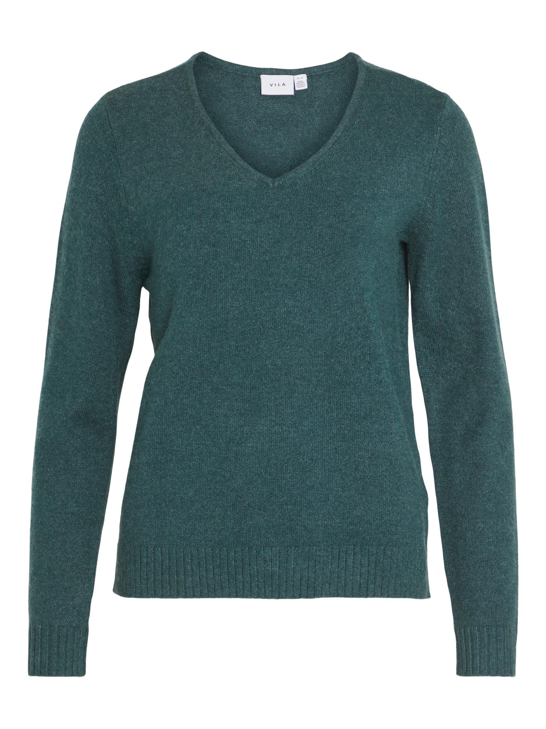 Vila Trui met V-hals VIRIL V-NECK L/S KNIT TOP - NOOS