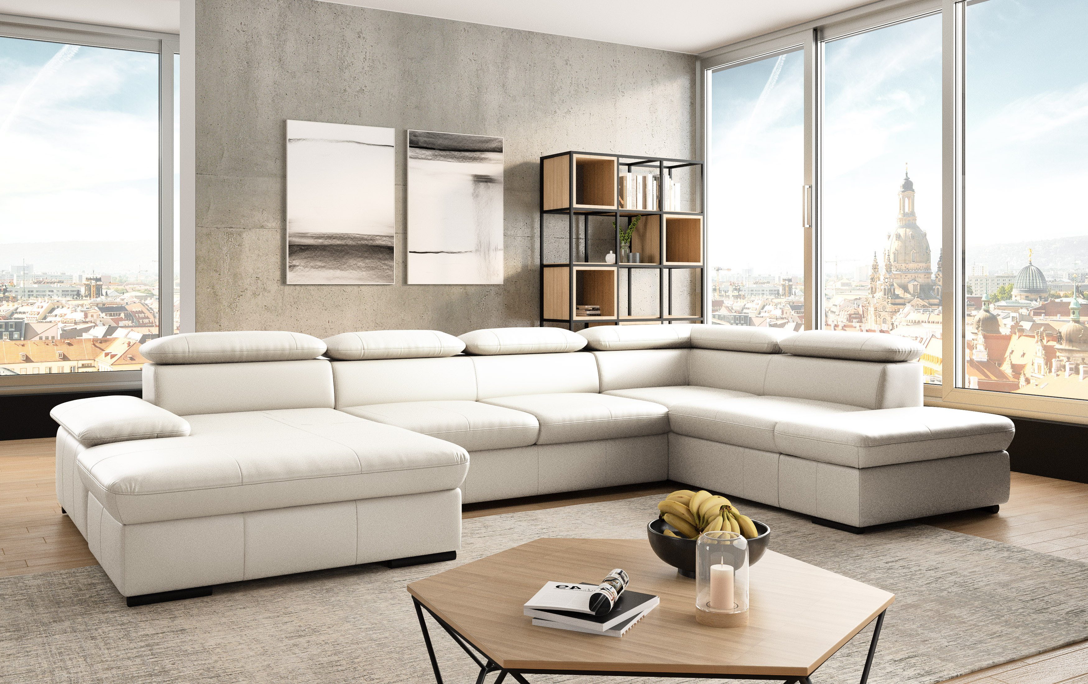 sit&more Zithoek Alcudia U-vorm optioneel met slaapfunctie