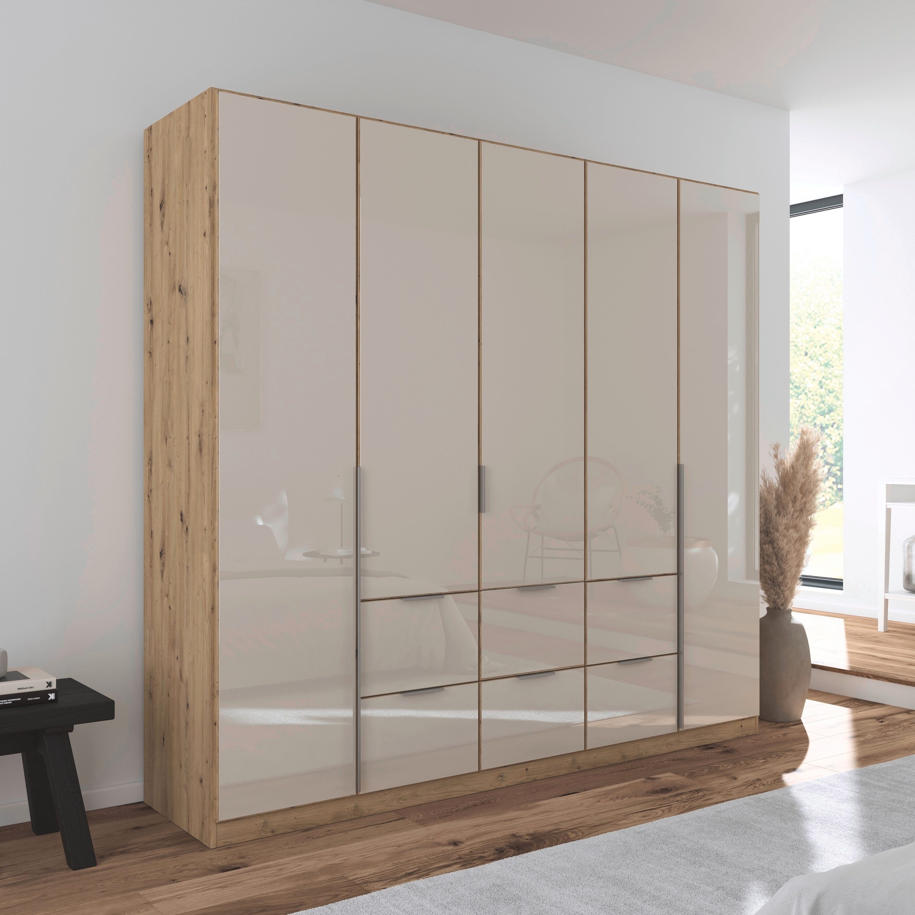 rauch Draaideurkast Kledingkasten kast garderobe AGORDO met glazen front